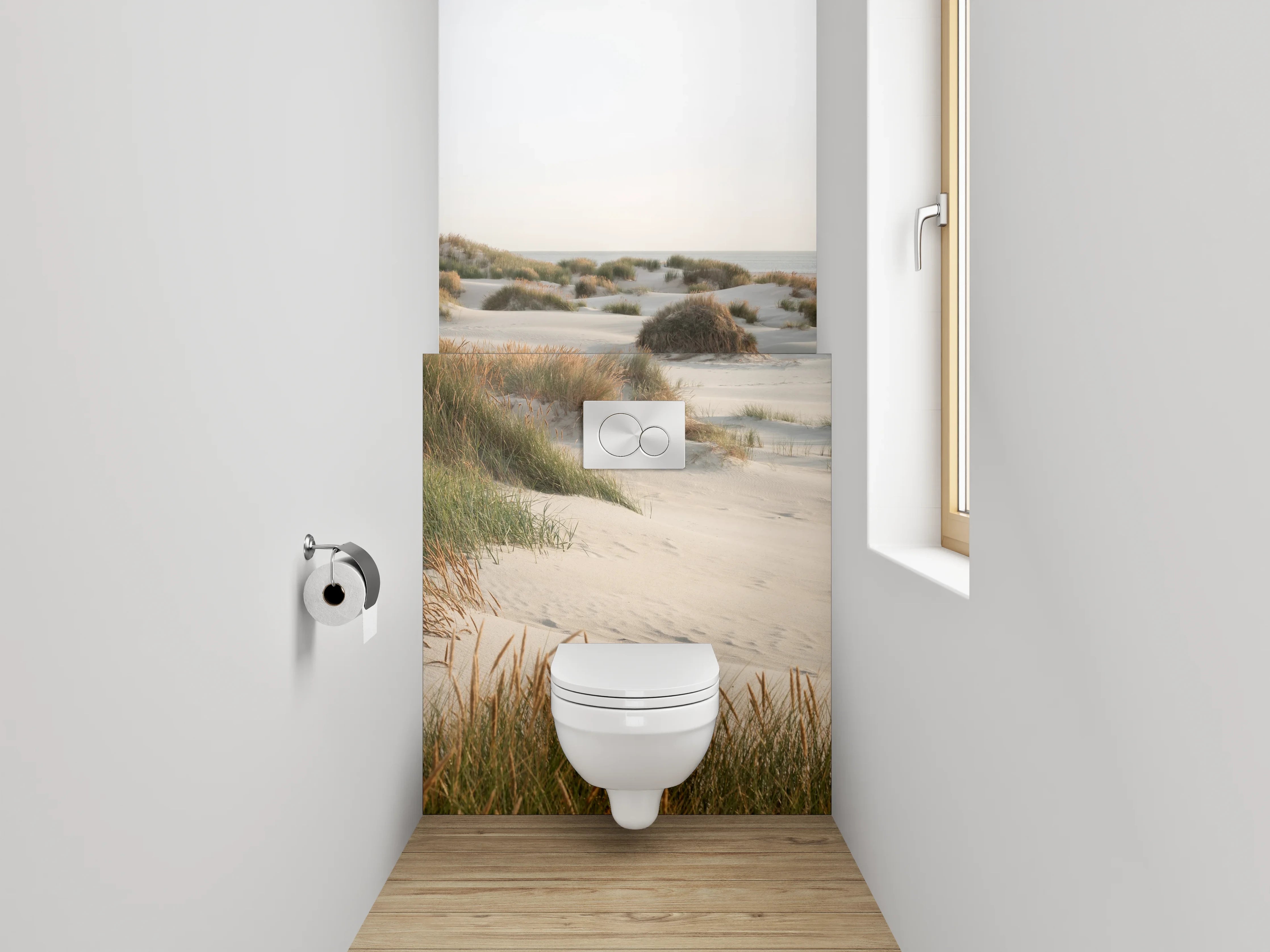 WC-Rückwand - Dünenlandschaft am Nordseestrand Fotomotiv