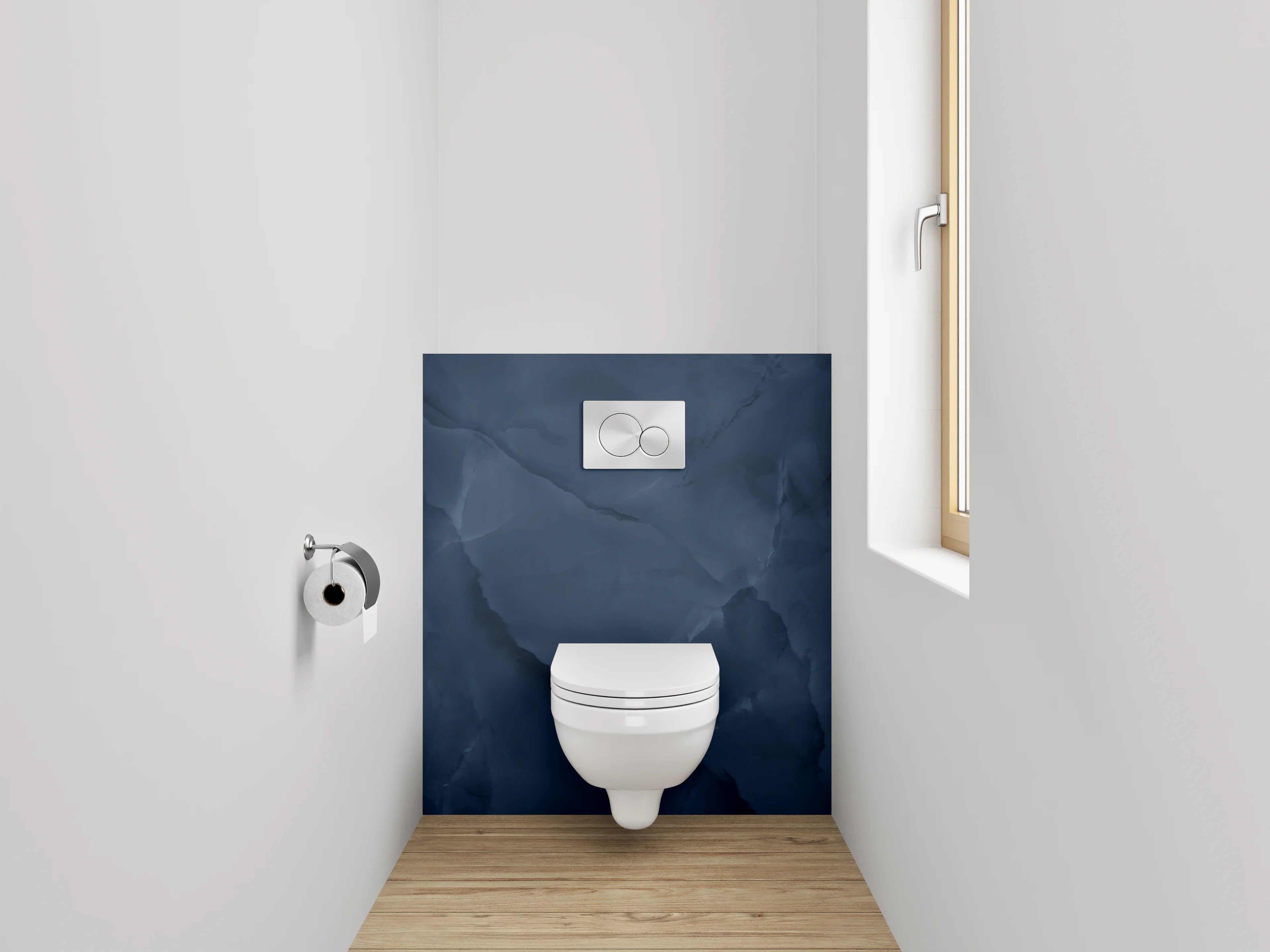 WC-Rückwand - Dunkle Marineblau-Textur