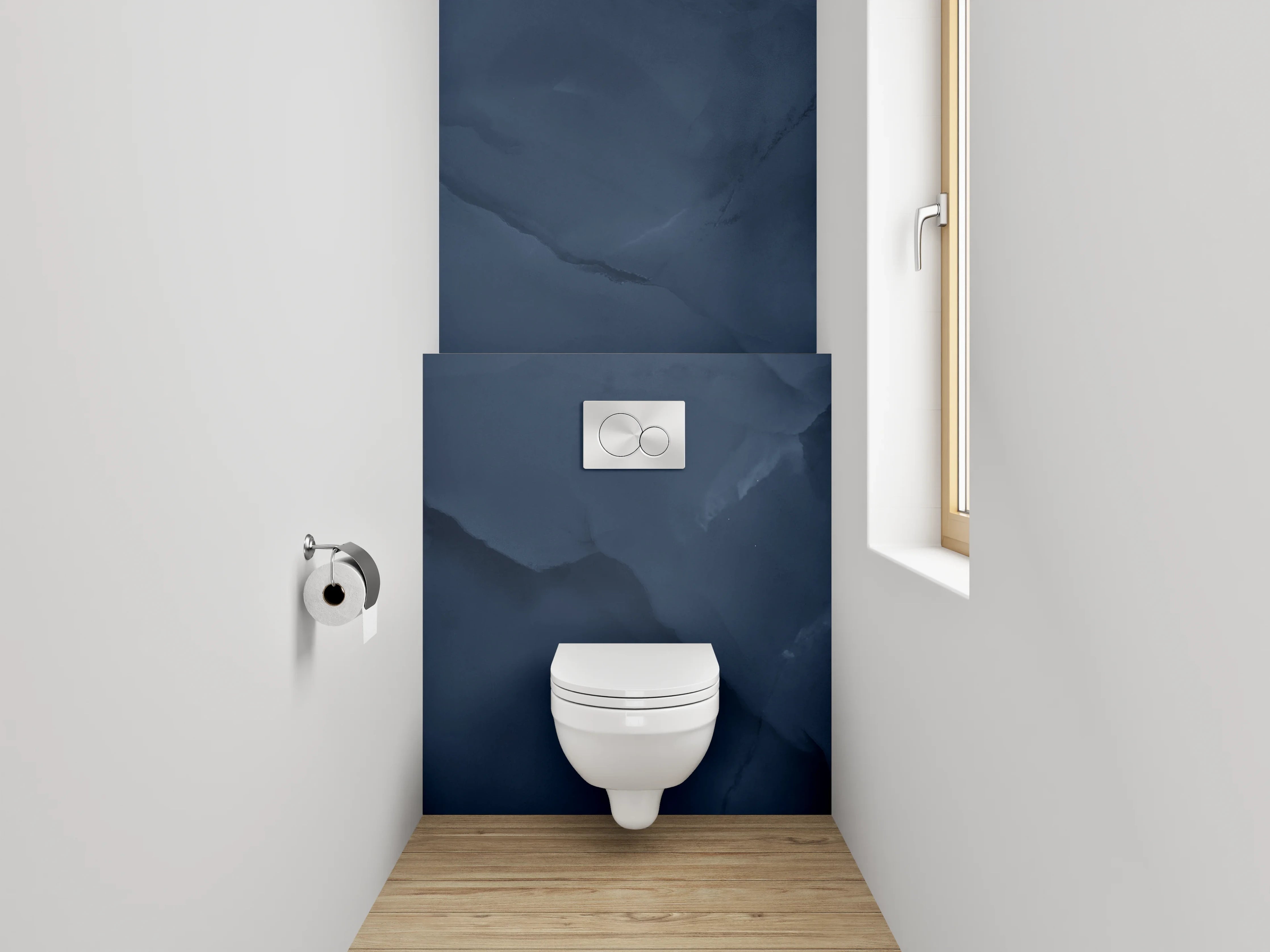 WC-Rückwand - Dunkle Marineblau-Textur