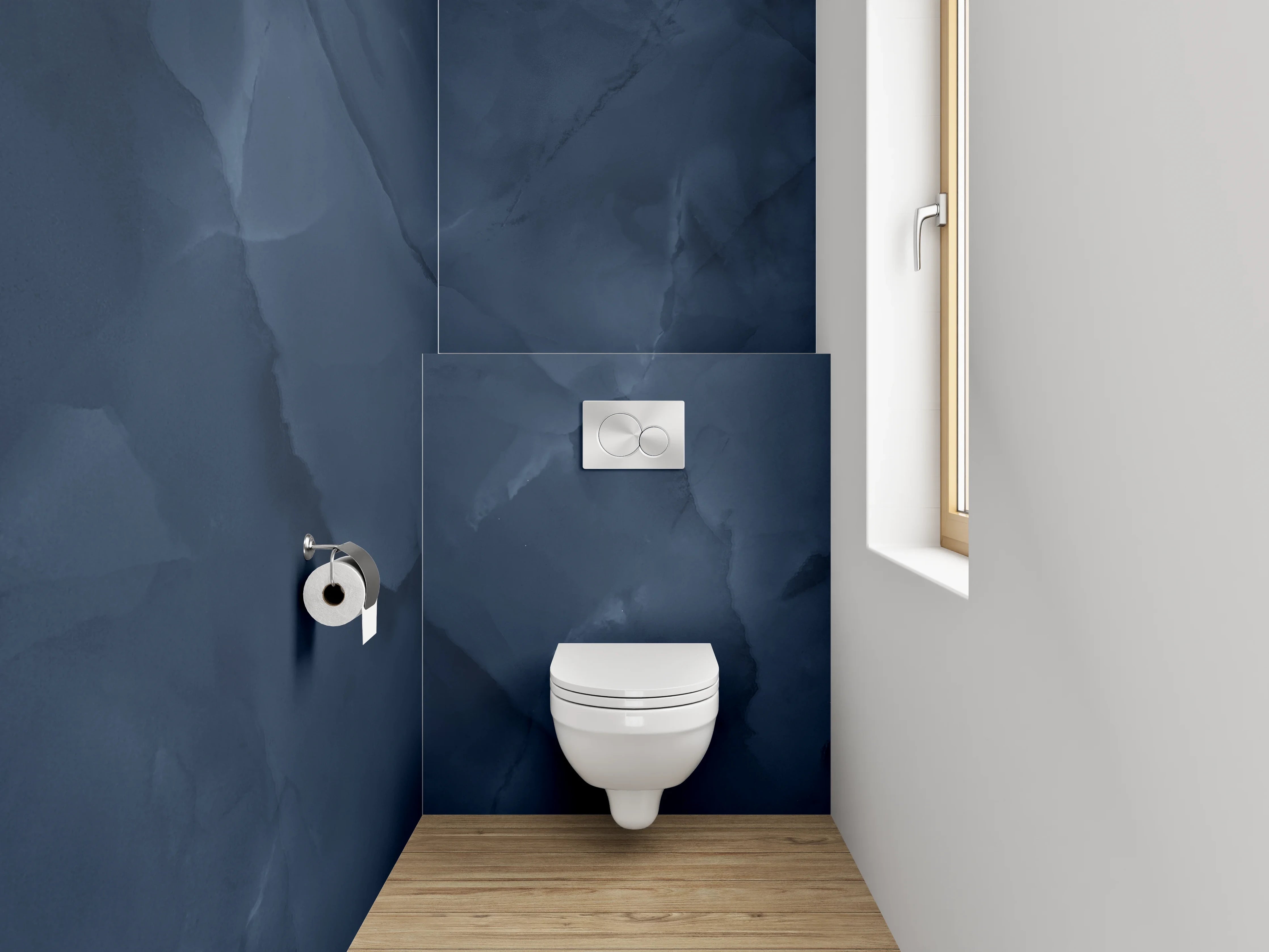 WC-Rückwand - Dunkle Marineblau-Textur