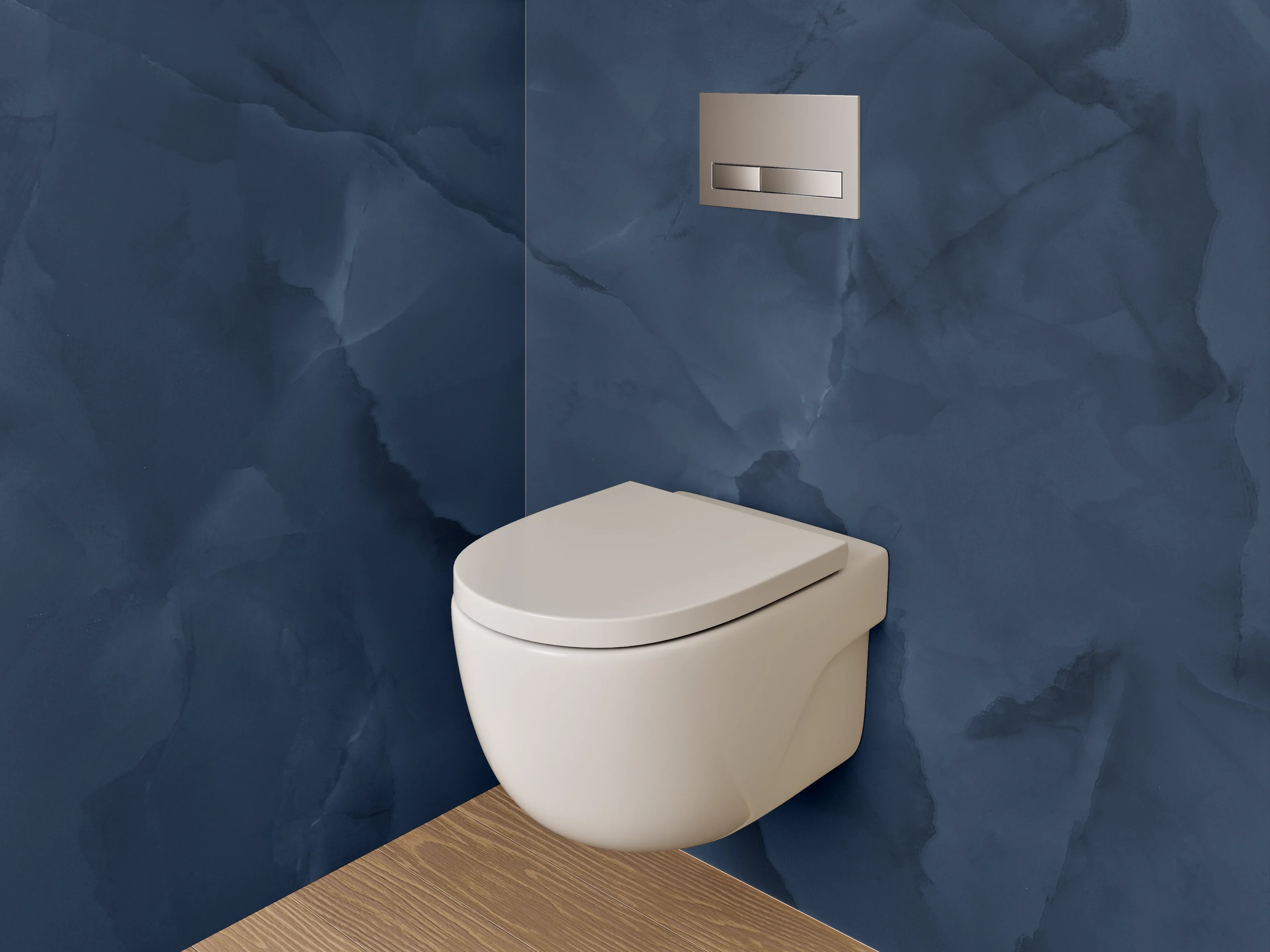 WC-Rückwand - Dunkle Marineblau-Textur