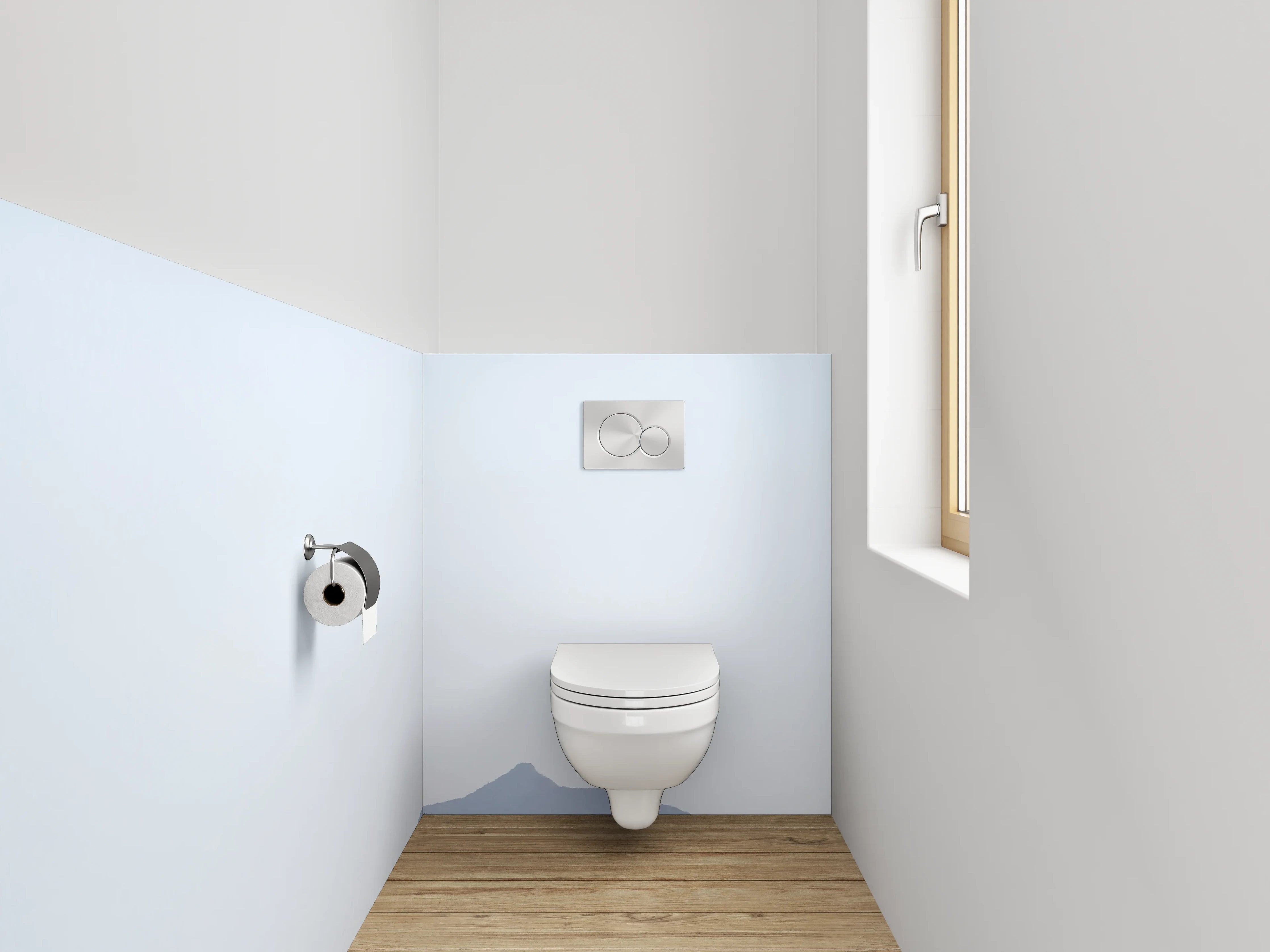 WC-Rückwand - Einsamer Baum in Wüstenlandschaft