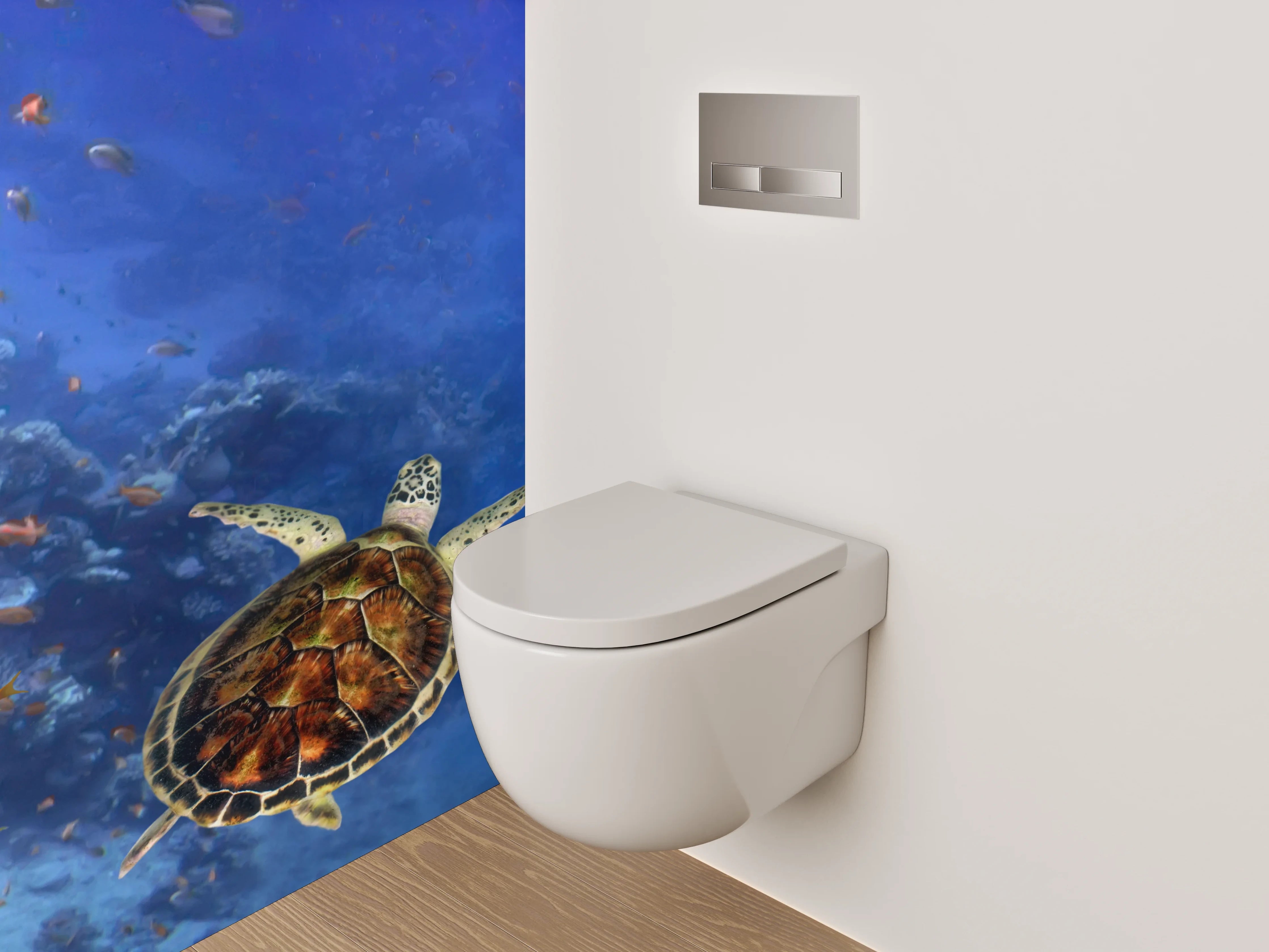 WC-Rückwand - Exotisches Korallenriff Unterwasserwelt Fotopanel
