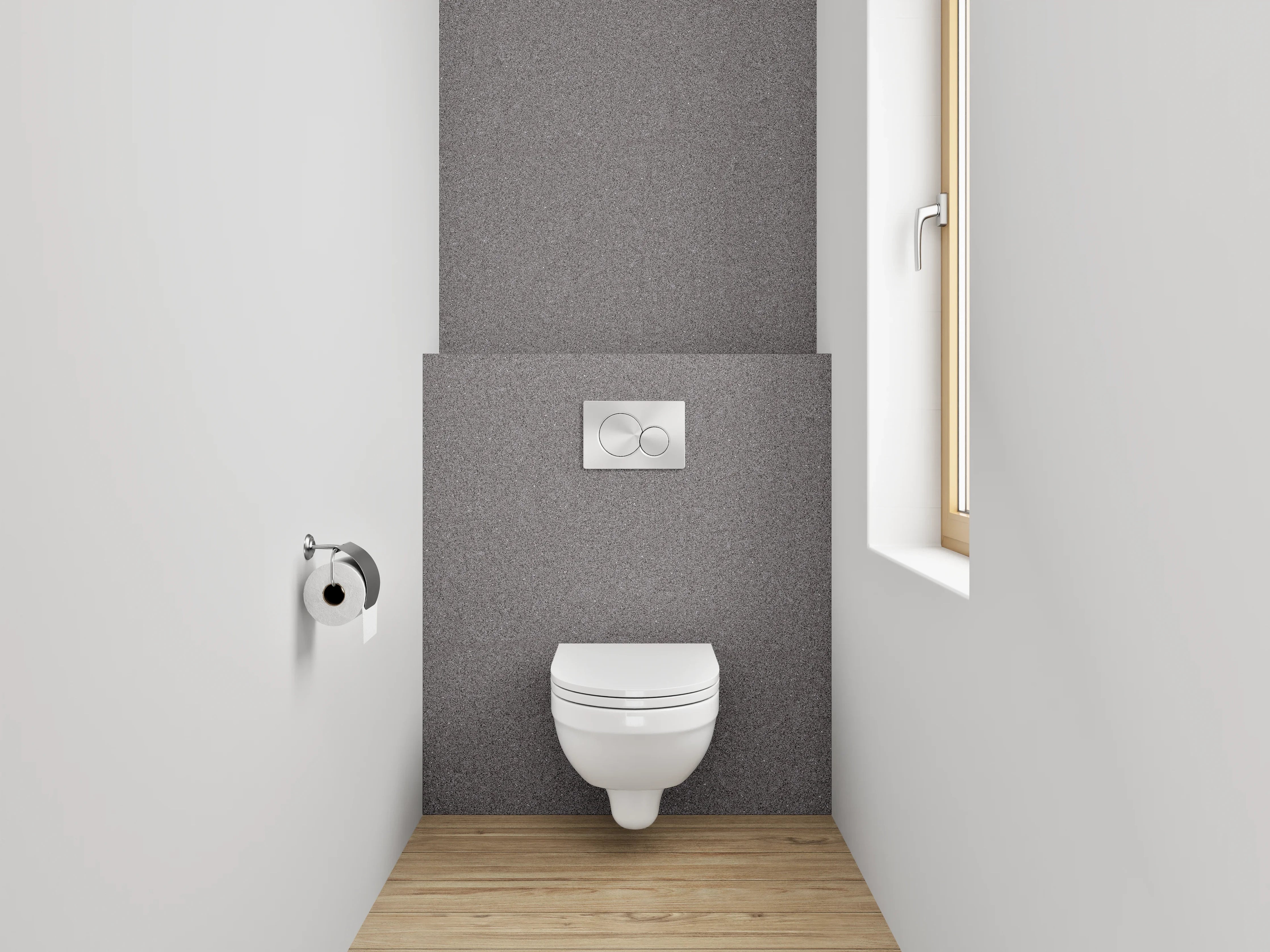 WC-Rückwand - Feines graues Steinmuster Dekorplatte