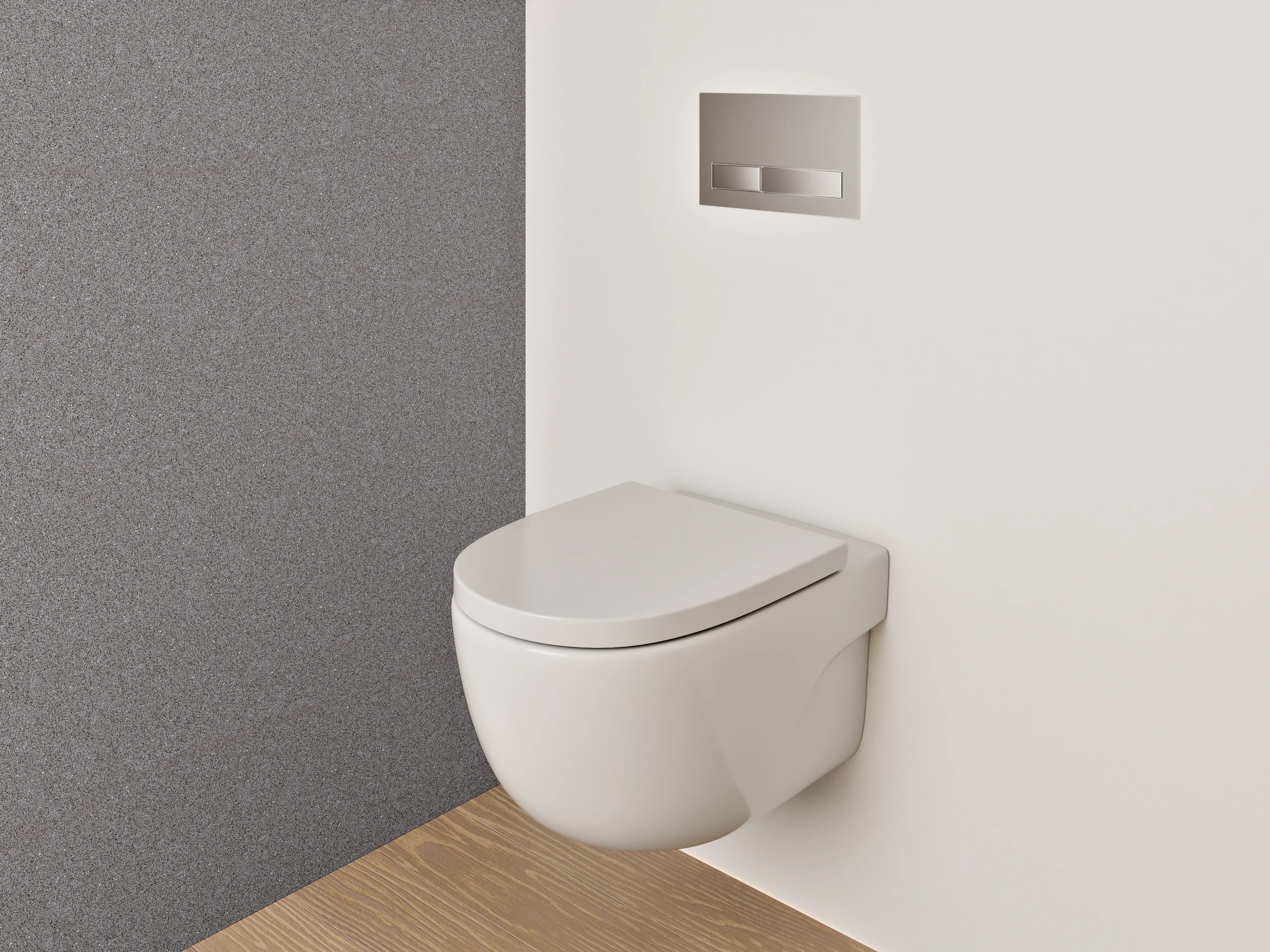 WC-Rückwand - Feines graues Steinmuster Dekorplatte