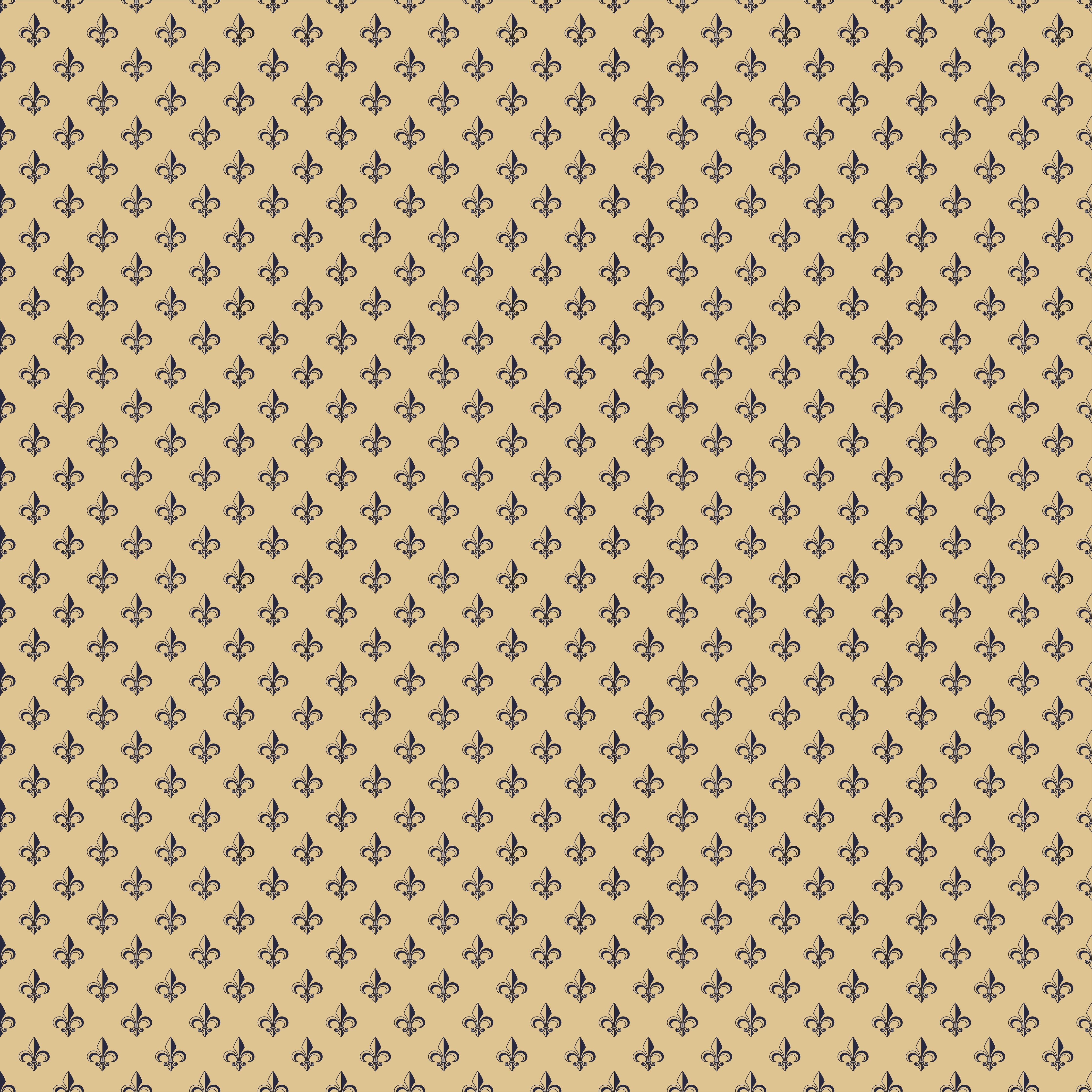 WC-Rückwand-Fleur-de-Lis Ornament Muster beige