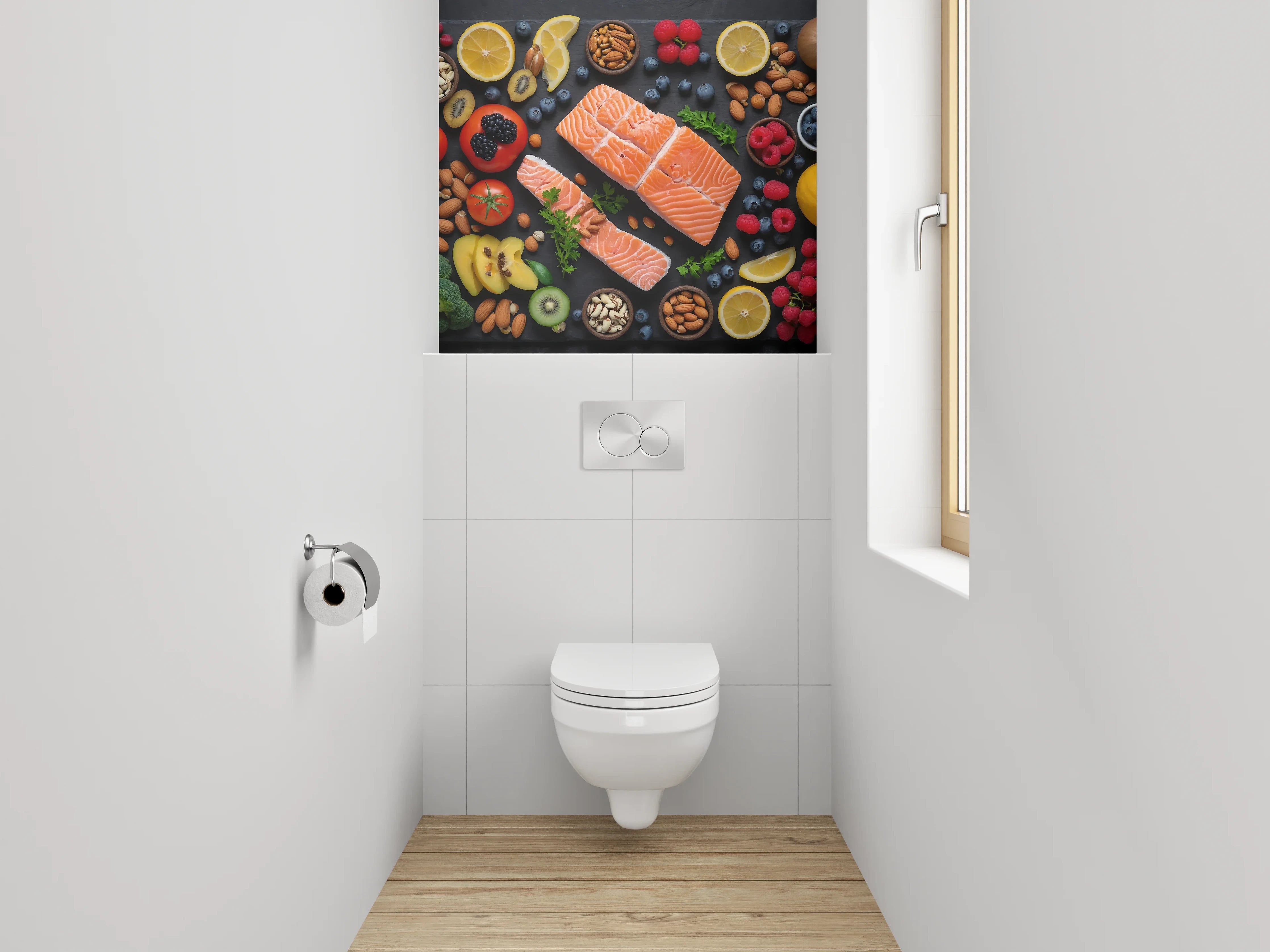 WC-Rückwand - Frische Zutaten – Bunte Vielfalt