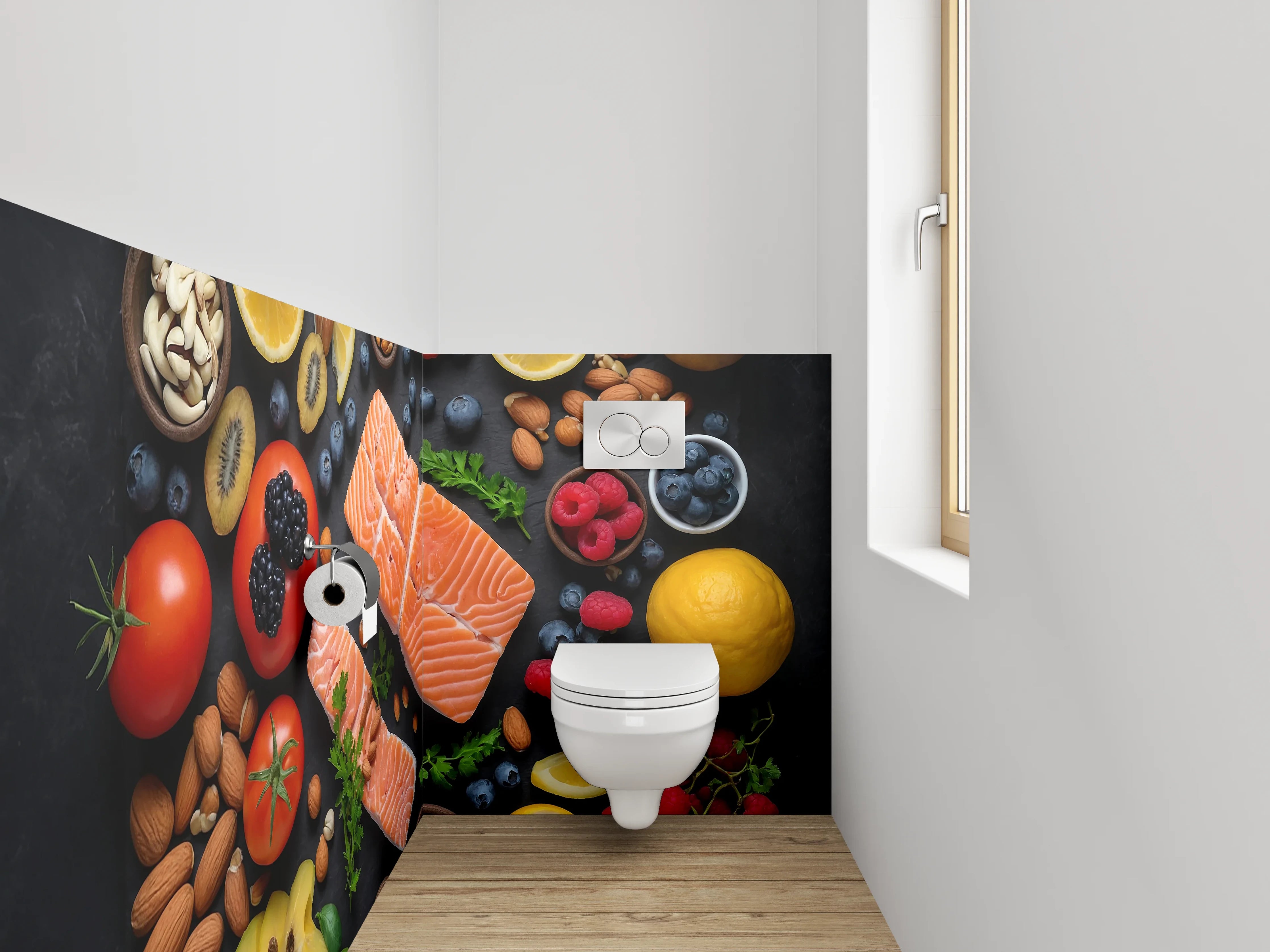 WC-Rückwand - Frische Zutaten – Bunte Vielfalt