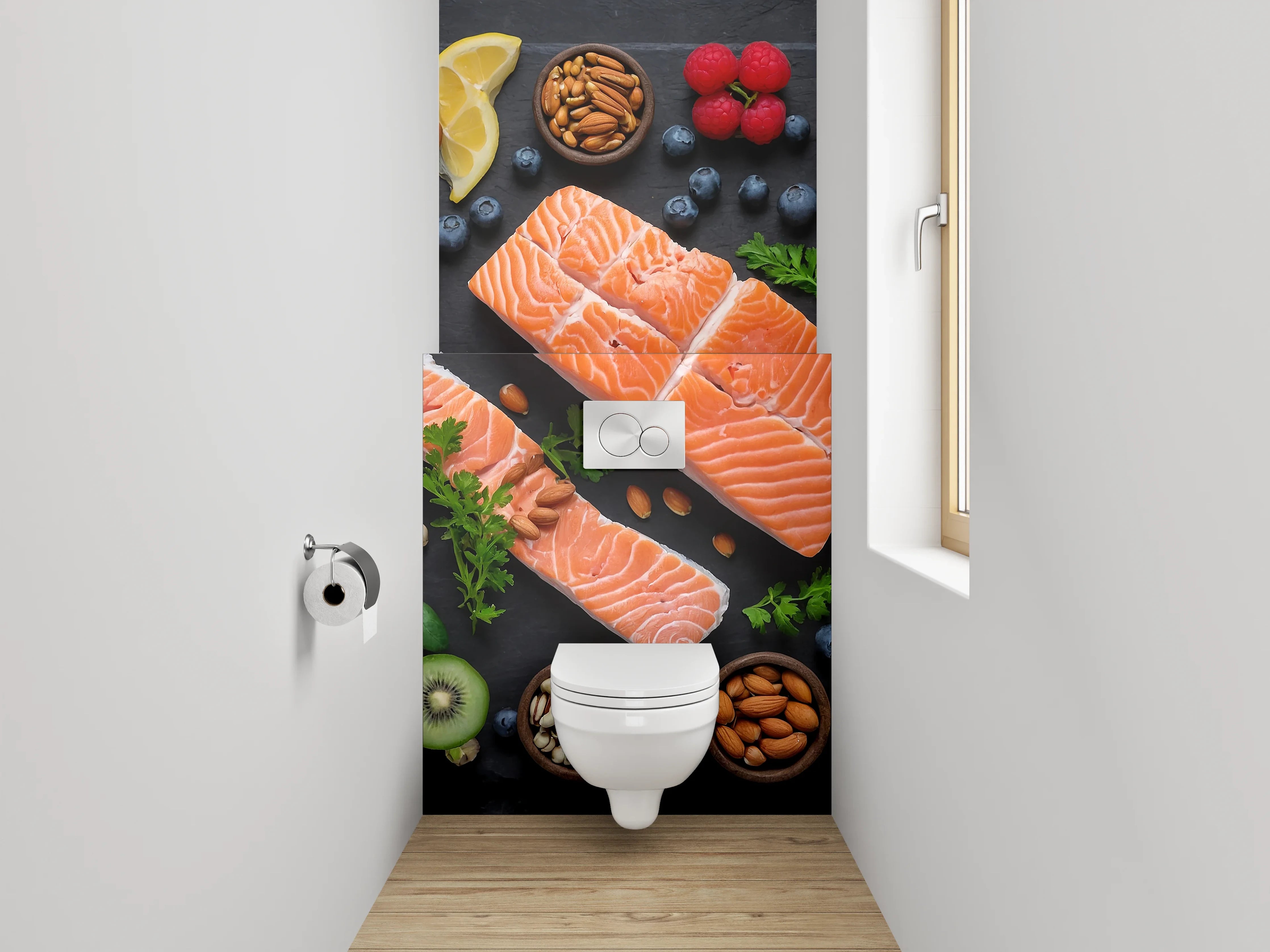 WC-Rückwand - Frische Zutaten – Bunte Vielfalt