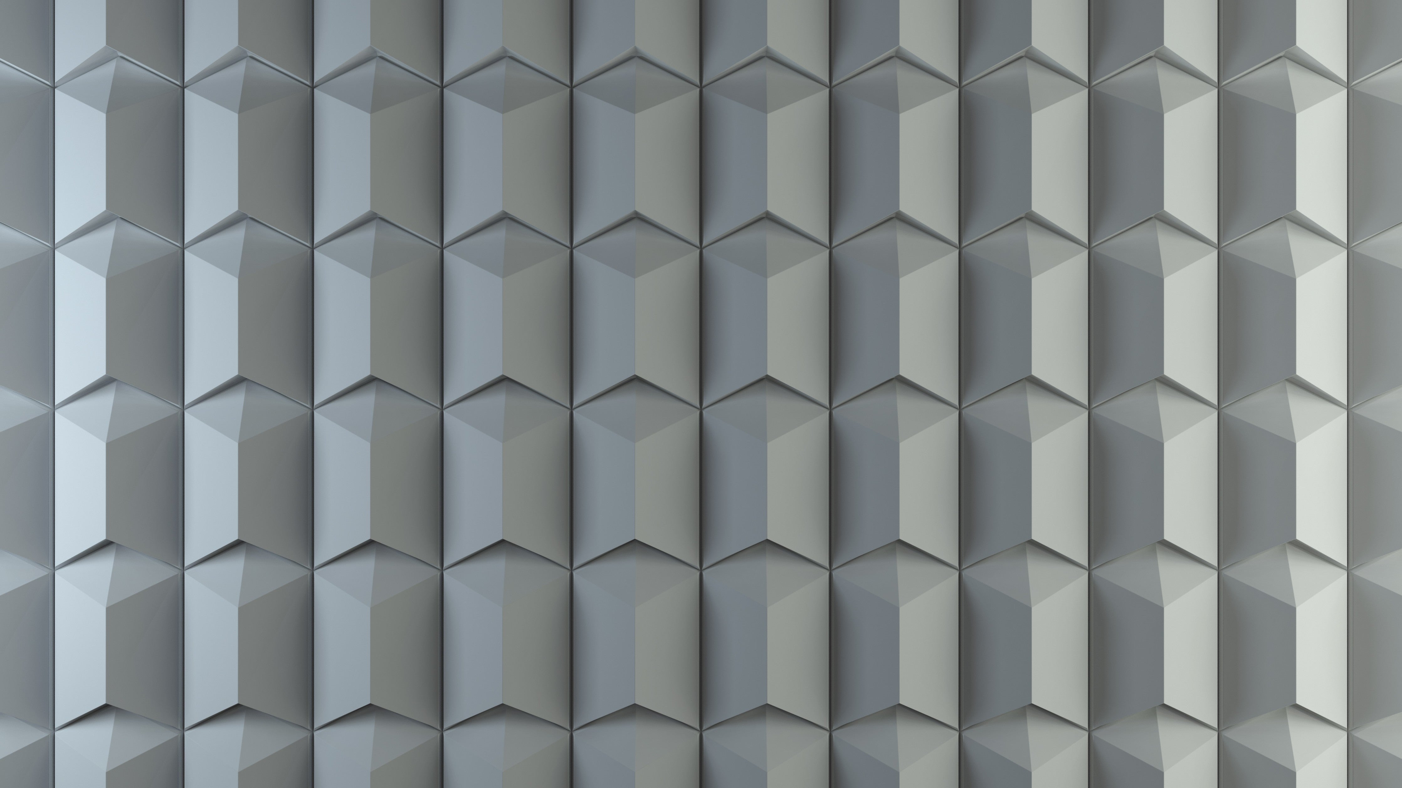 WC-Rückwand-Geometrisches 3D-Muster Grau Metallic