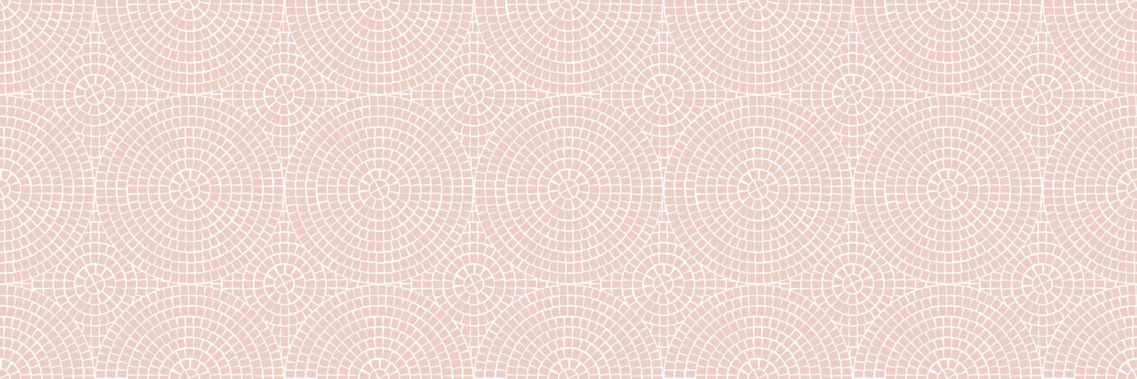 WC-Rückwand-Geometrisches Muster rosa Kreise