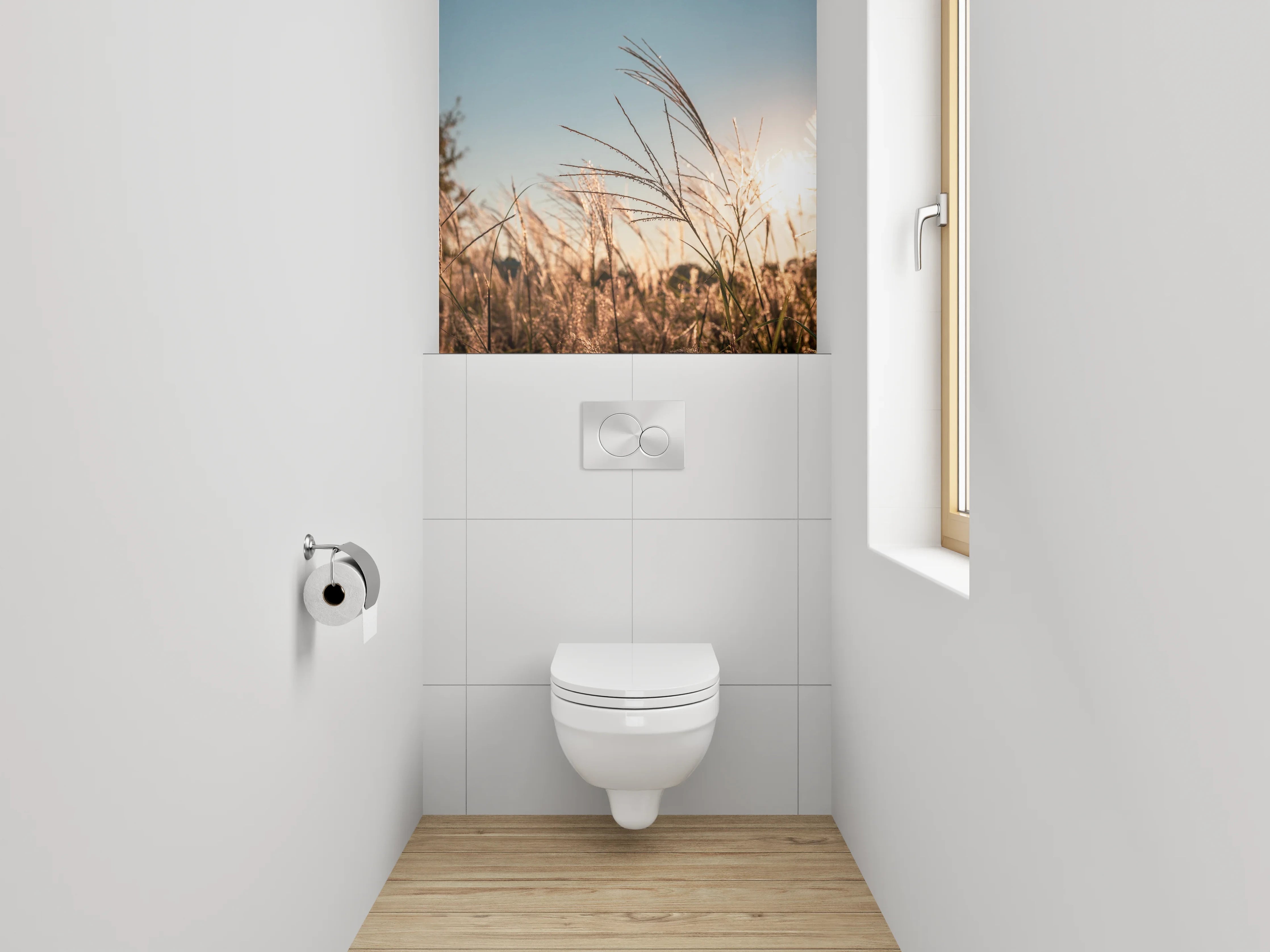 WC-Rückwand - Gräser im Sonnenlicht Naturfoto