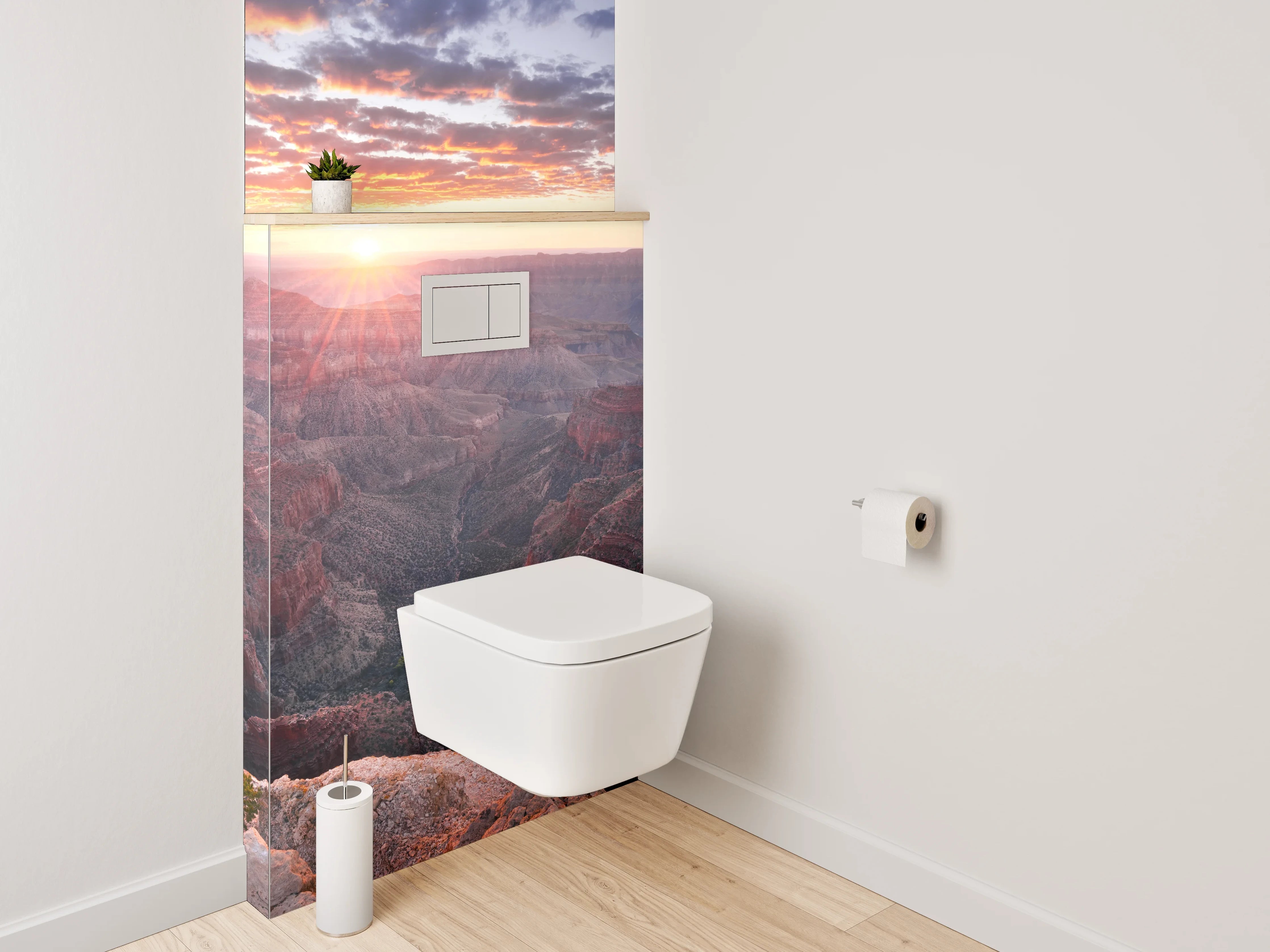 WC-Rückwand - Grand Canyon Sonnenuntergang Landschaft