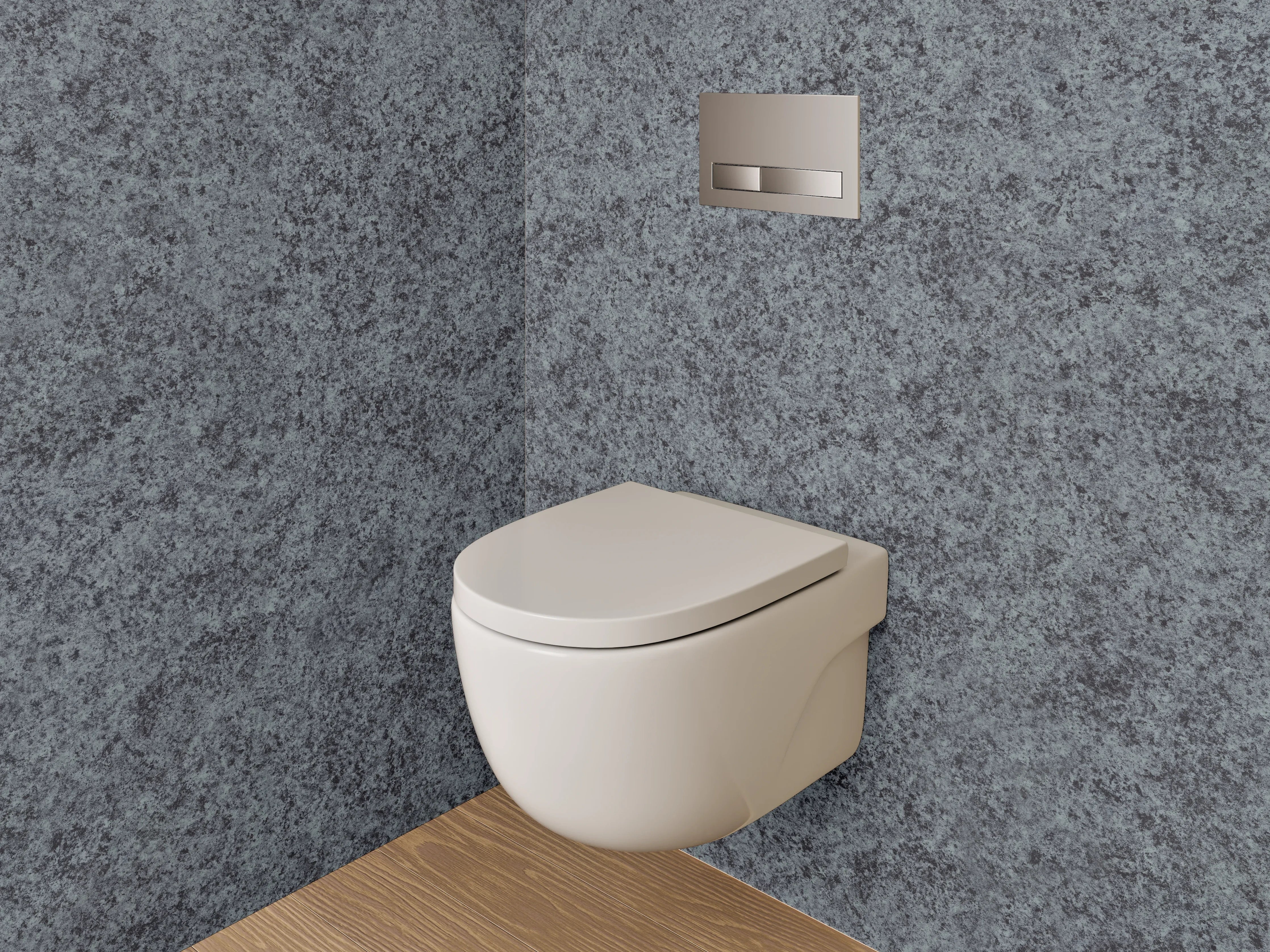 WC-Rückwand - Granit Dunkelgrau Struktur