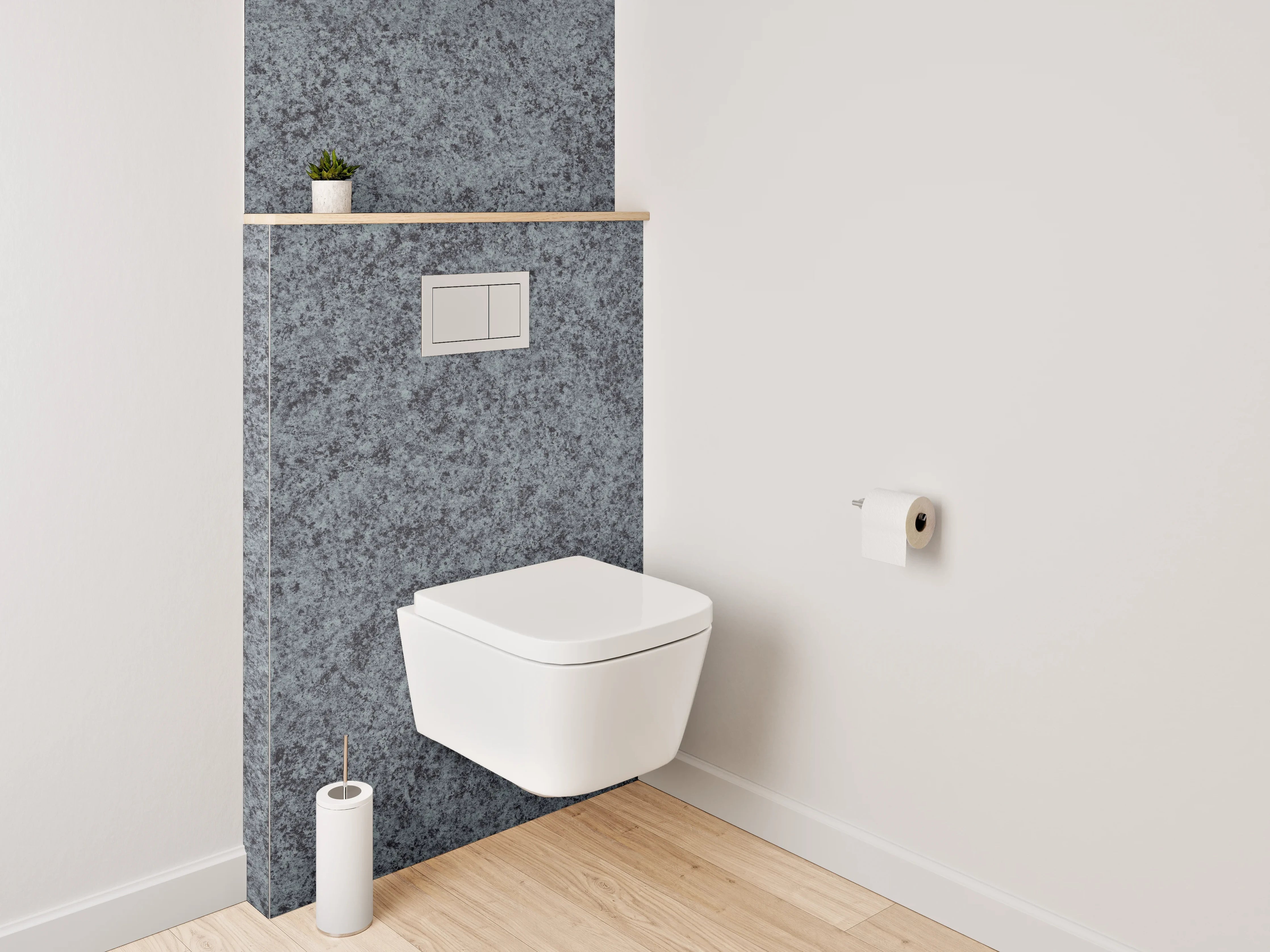 WC-Rückwand - Granit Dunkelgrau Struktur