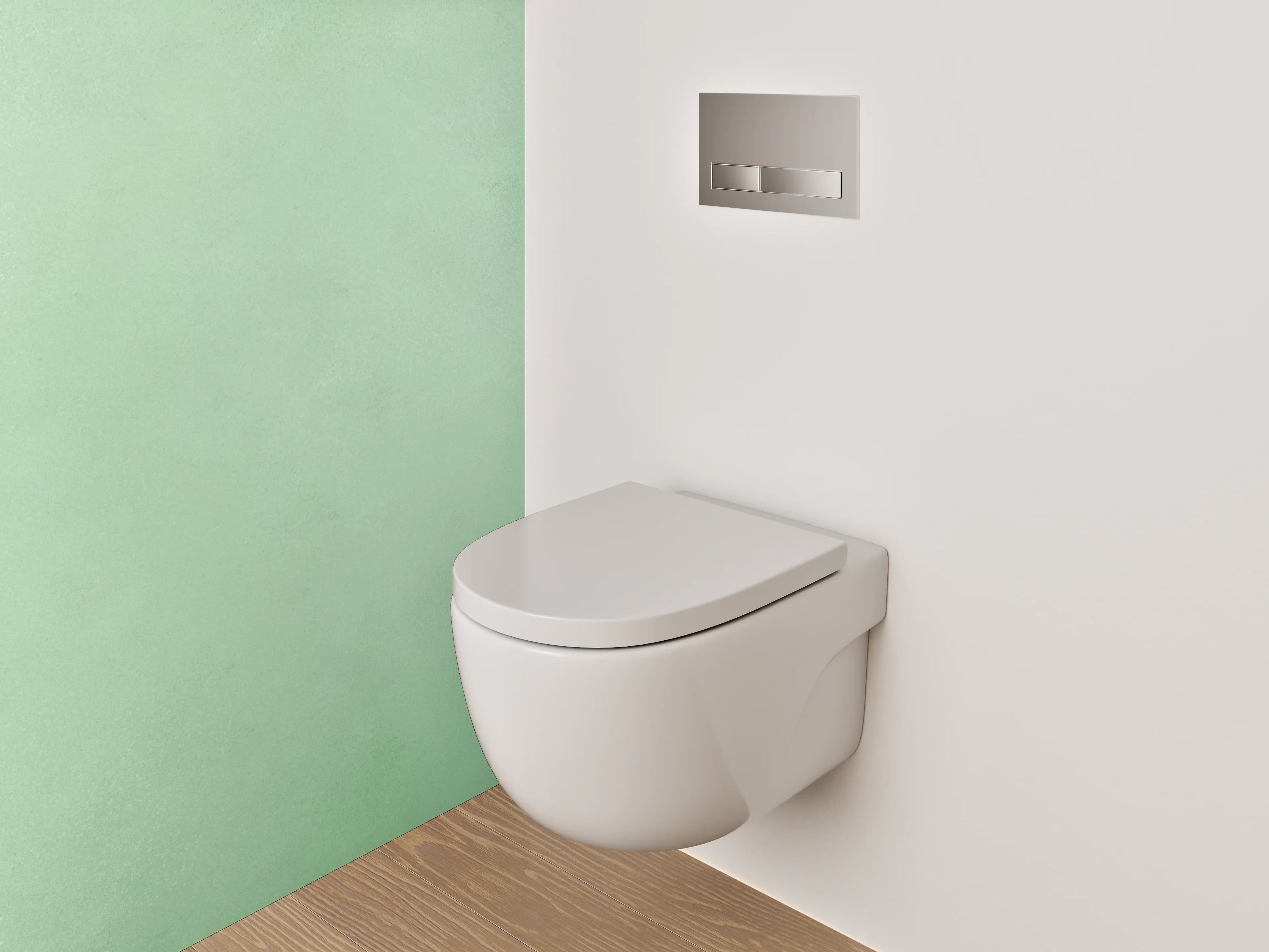 WC-Rückwand - Grüne Marmoroptik Wand – Elegant & Modern