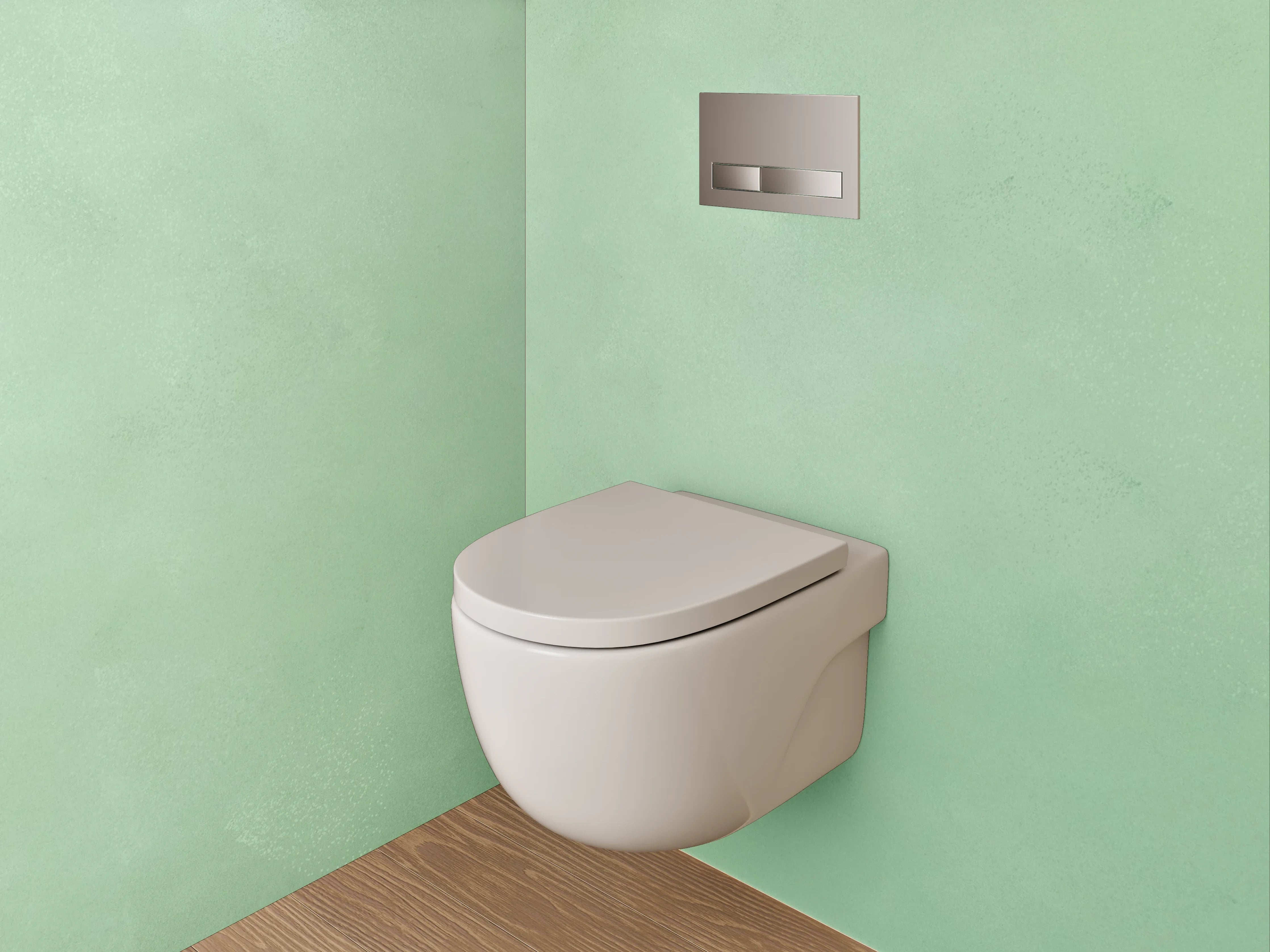 WC-Rückwand - Grüne Marmoroptik Wand – Elegant & Modern