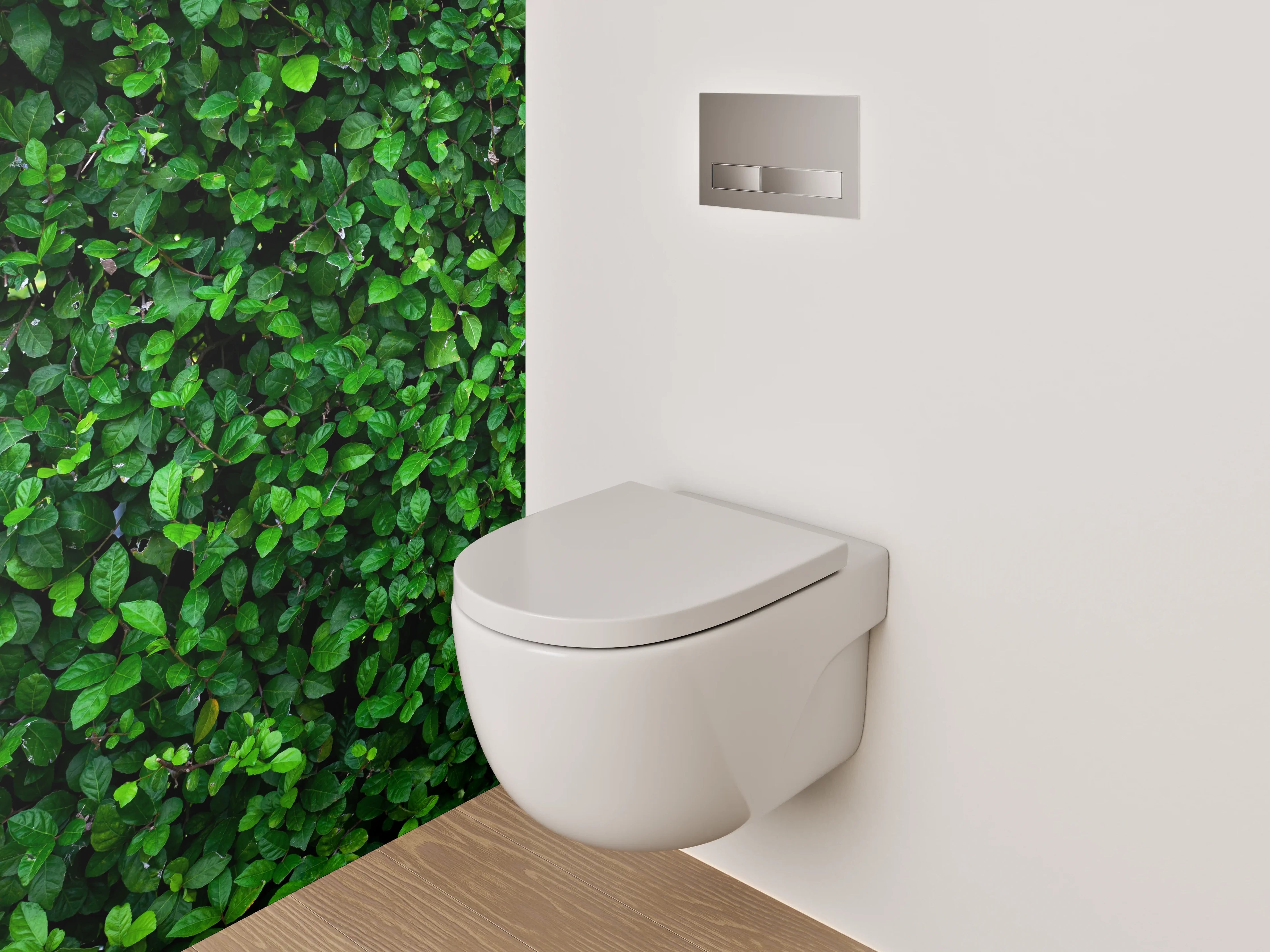 WC-Rückwand - Grüner Blätterdschungel