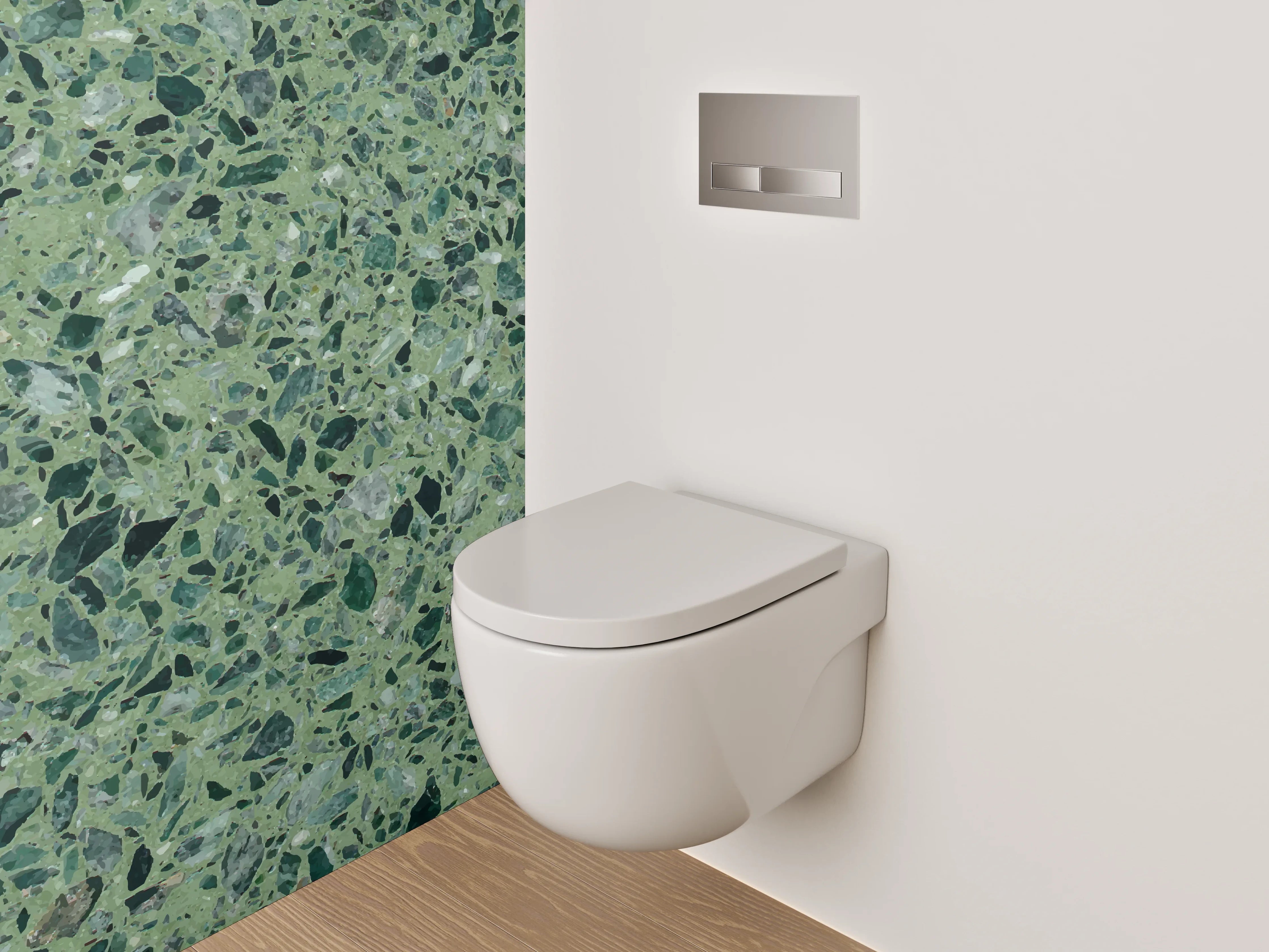 WC-Rückwand - Grüner Marmor-Textur