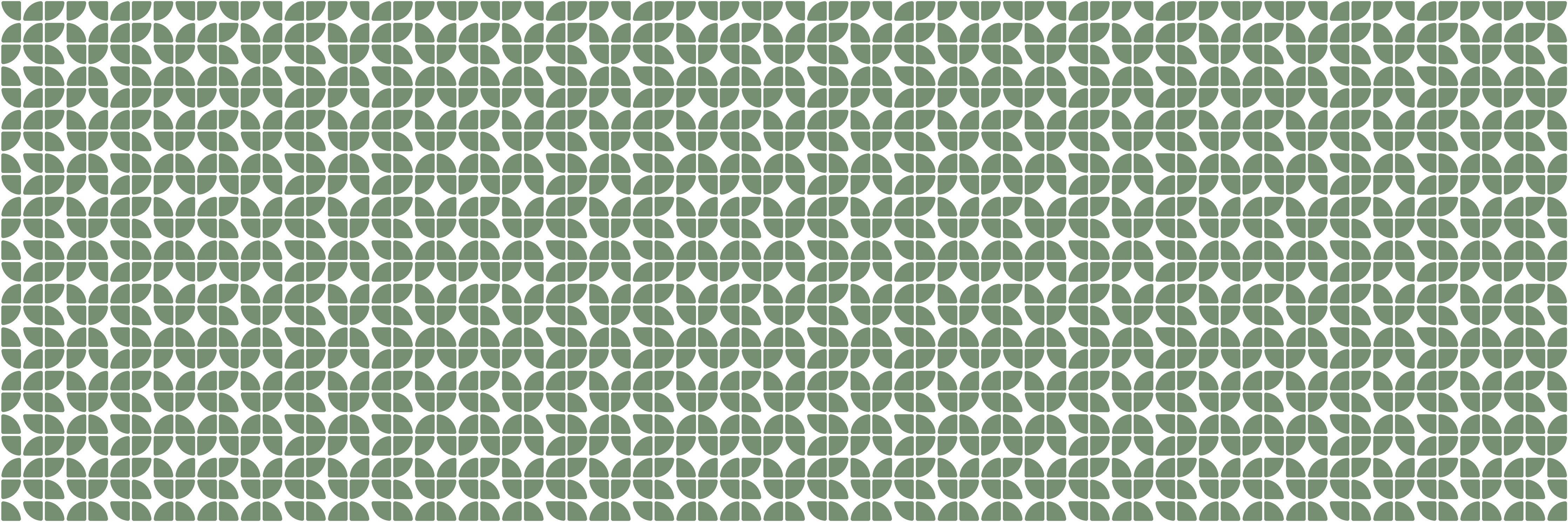 WC-Rückwand-Grünes Retro-Muster geometrisch