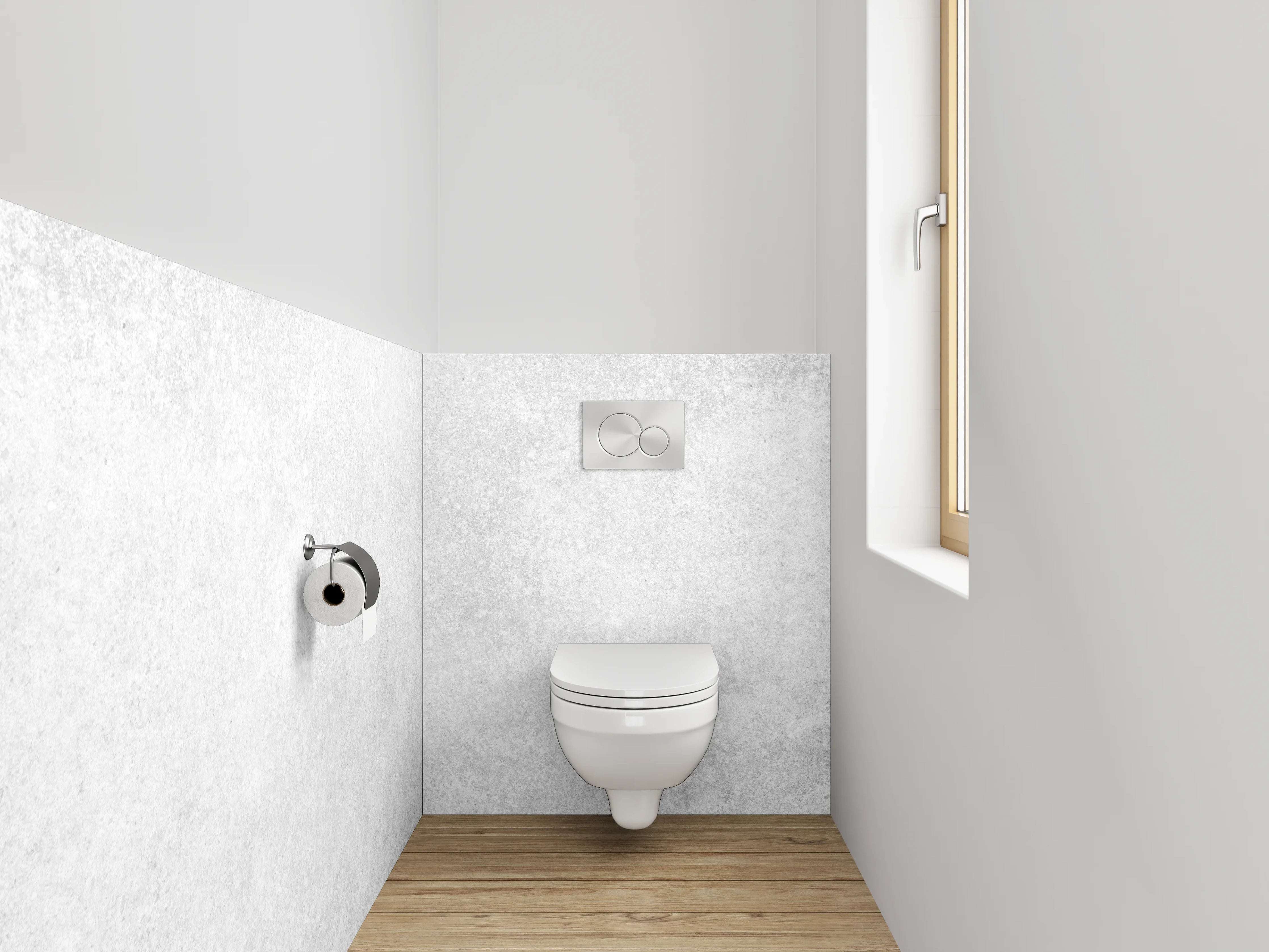 WC-Rückwand - Helle Grau-Texturwand