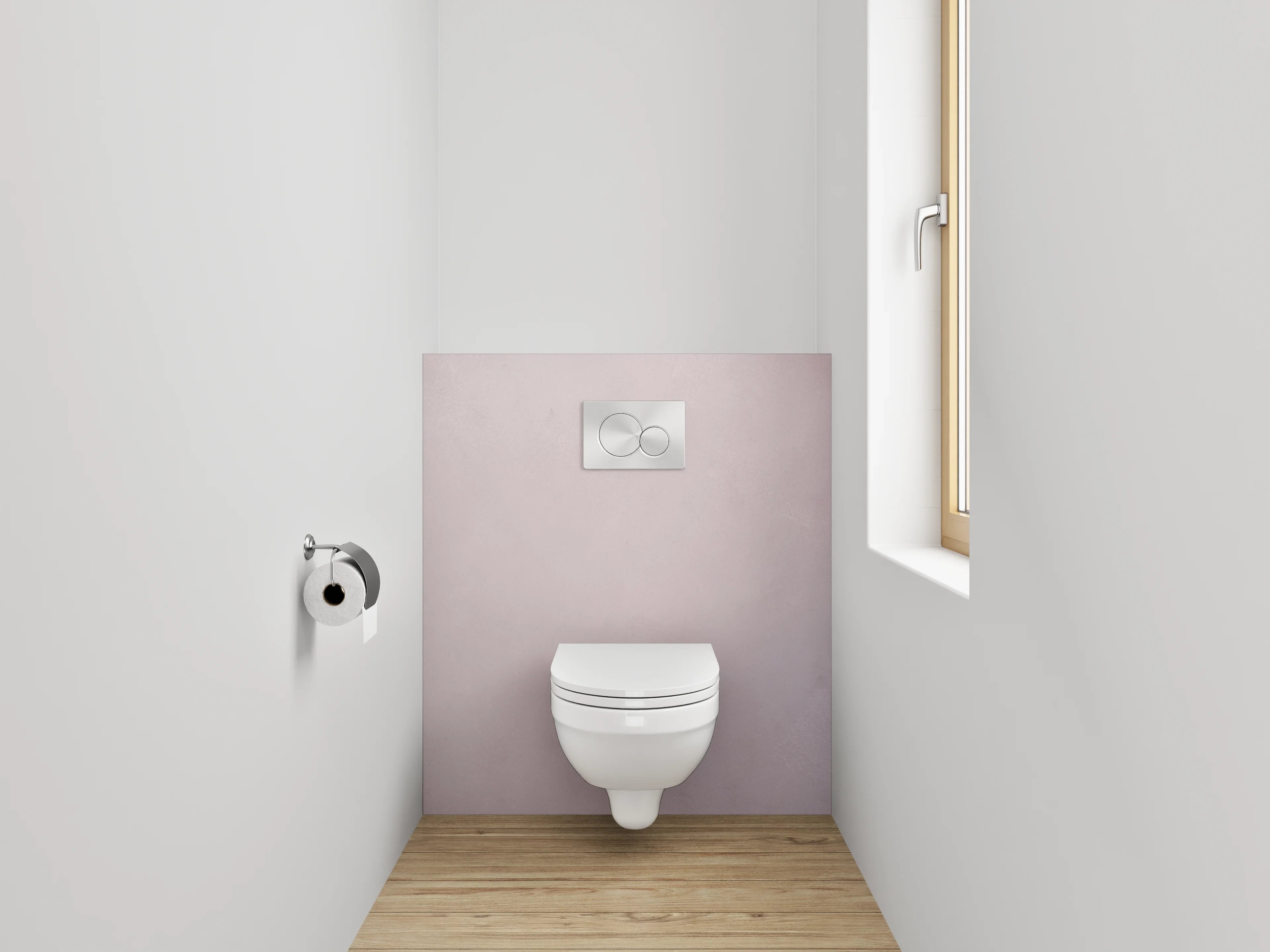 WC-Rückwand - Helle Graustruktur im Weiß