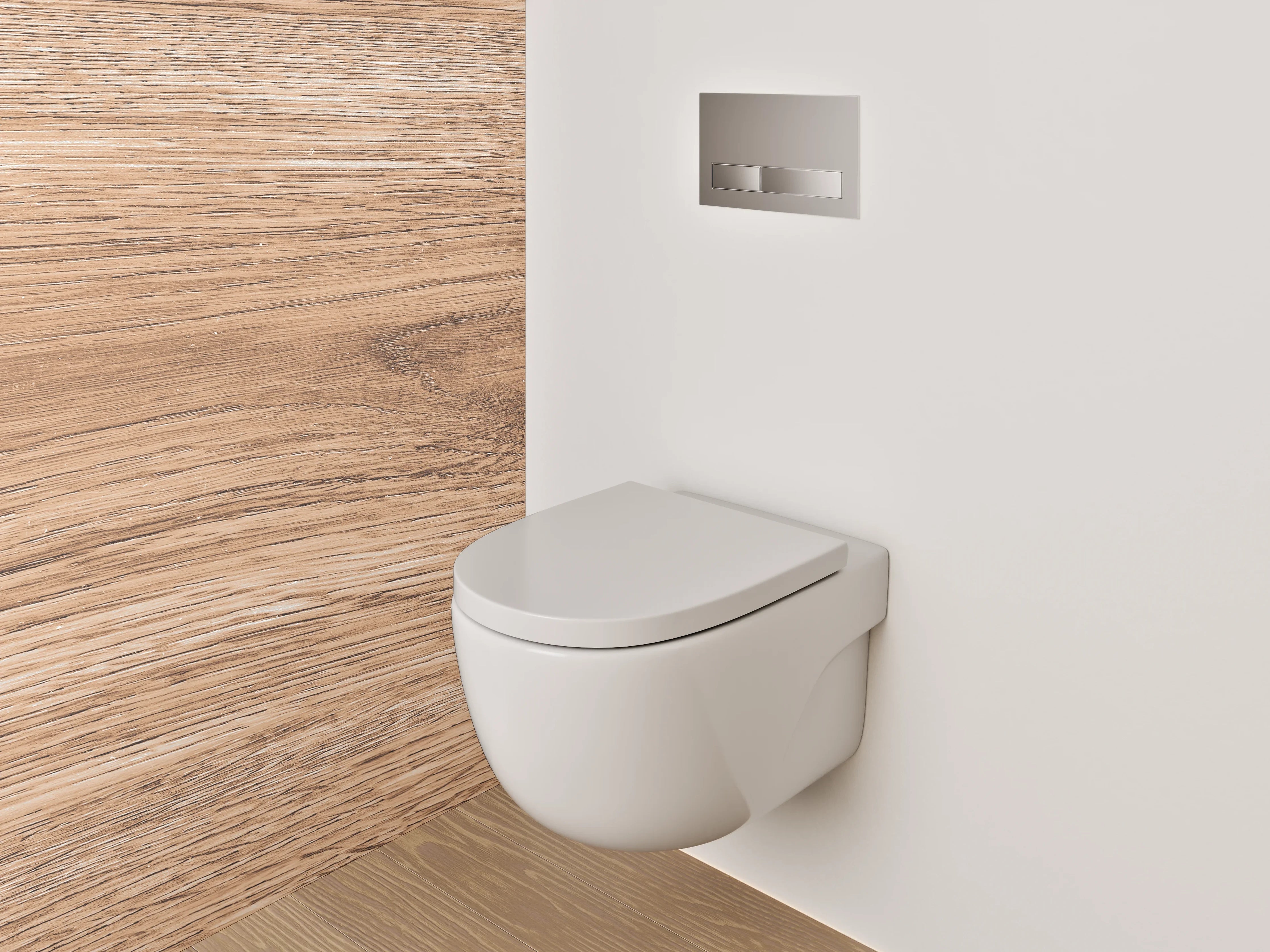 WC-Rückwand - Hölzerne Oberfläche mit natürlicher Maserung