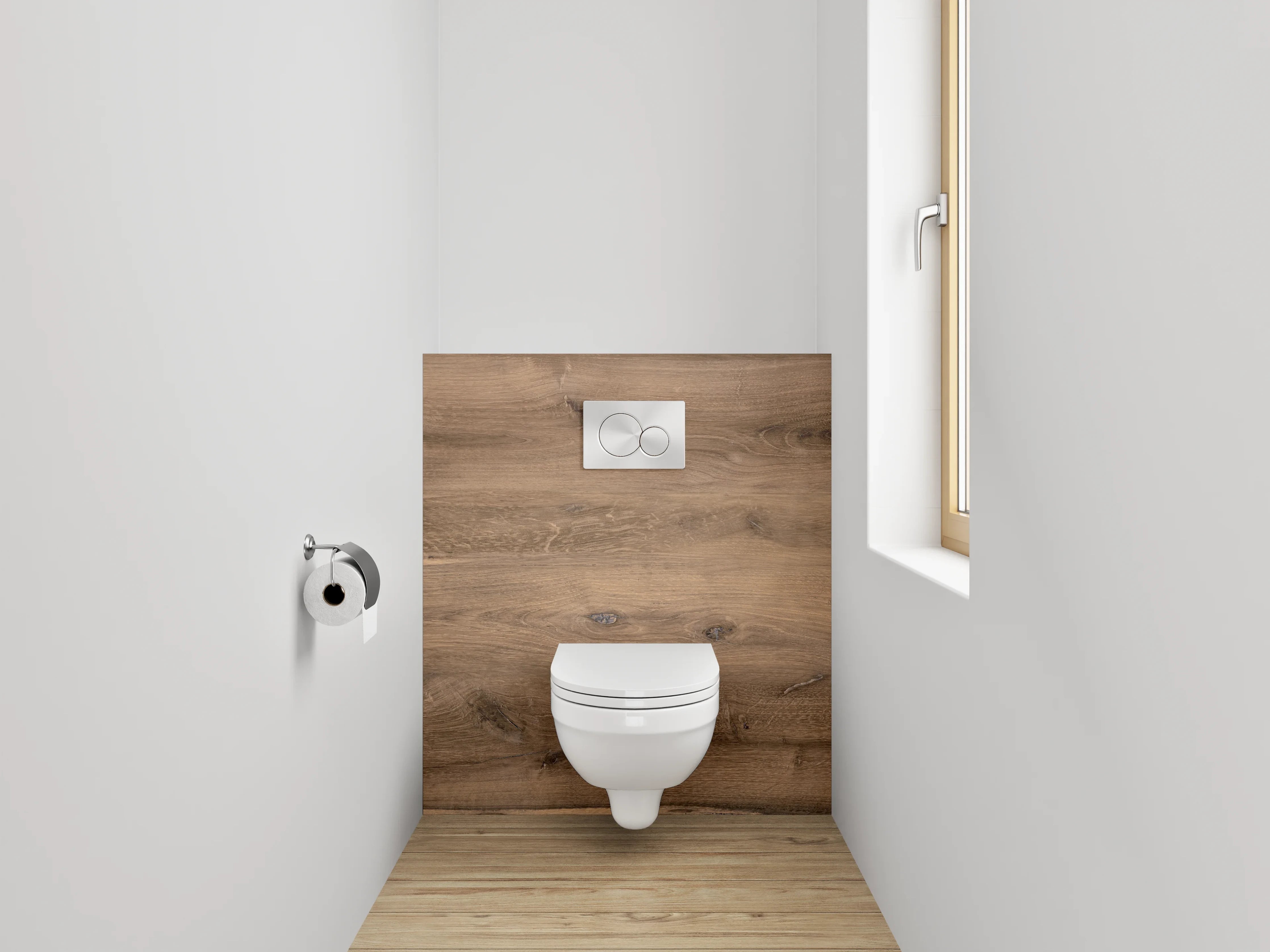WC-Rückwand - Holztisch-Oberfläche mit natürlicher Maserung