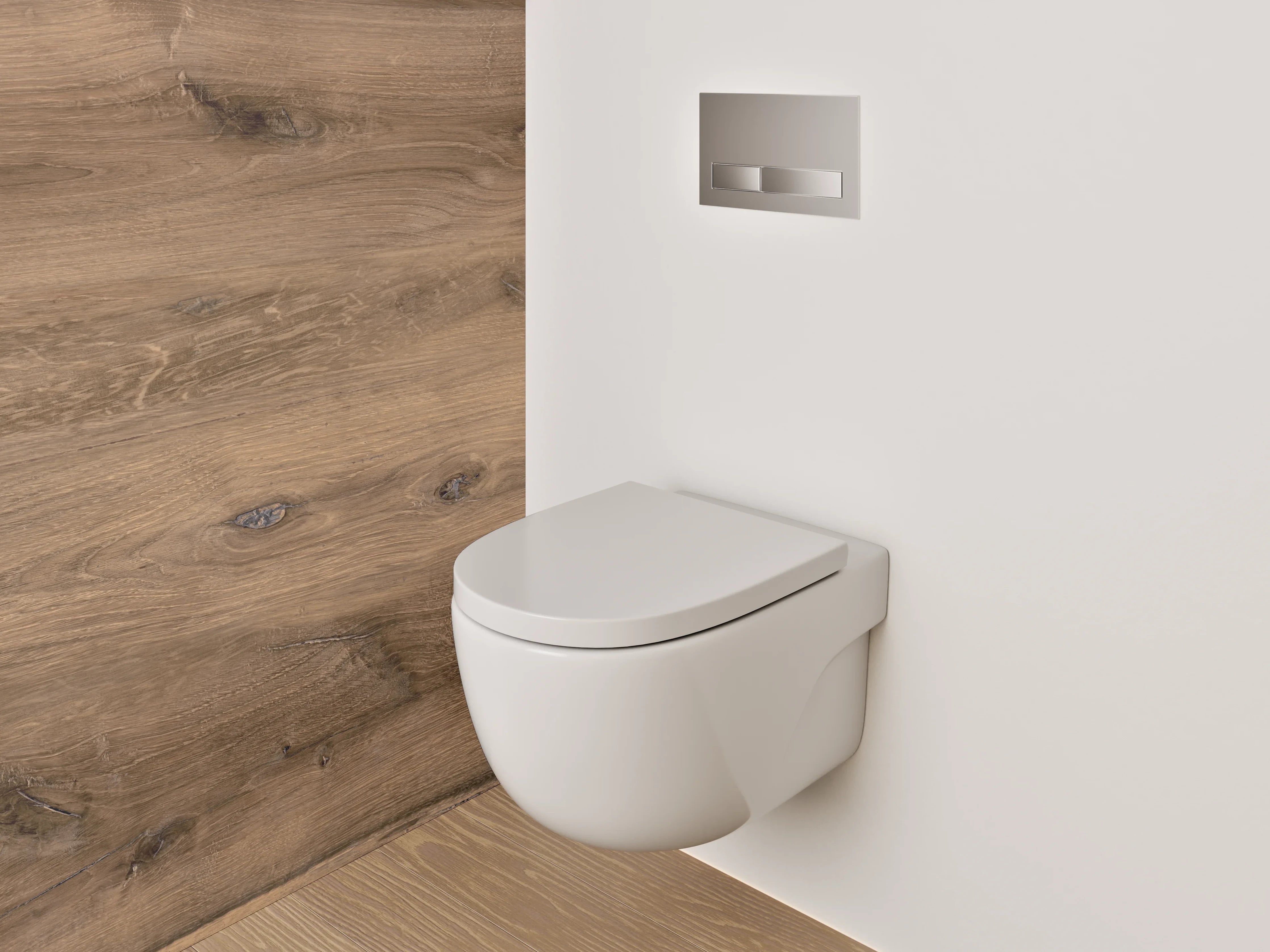 WC-Rückwand - Holztisch-Oberfläche mit natürlicher Maserung