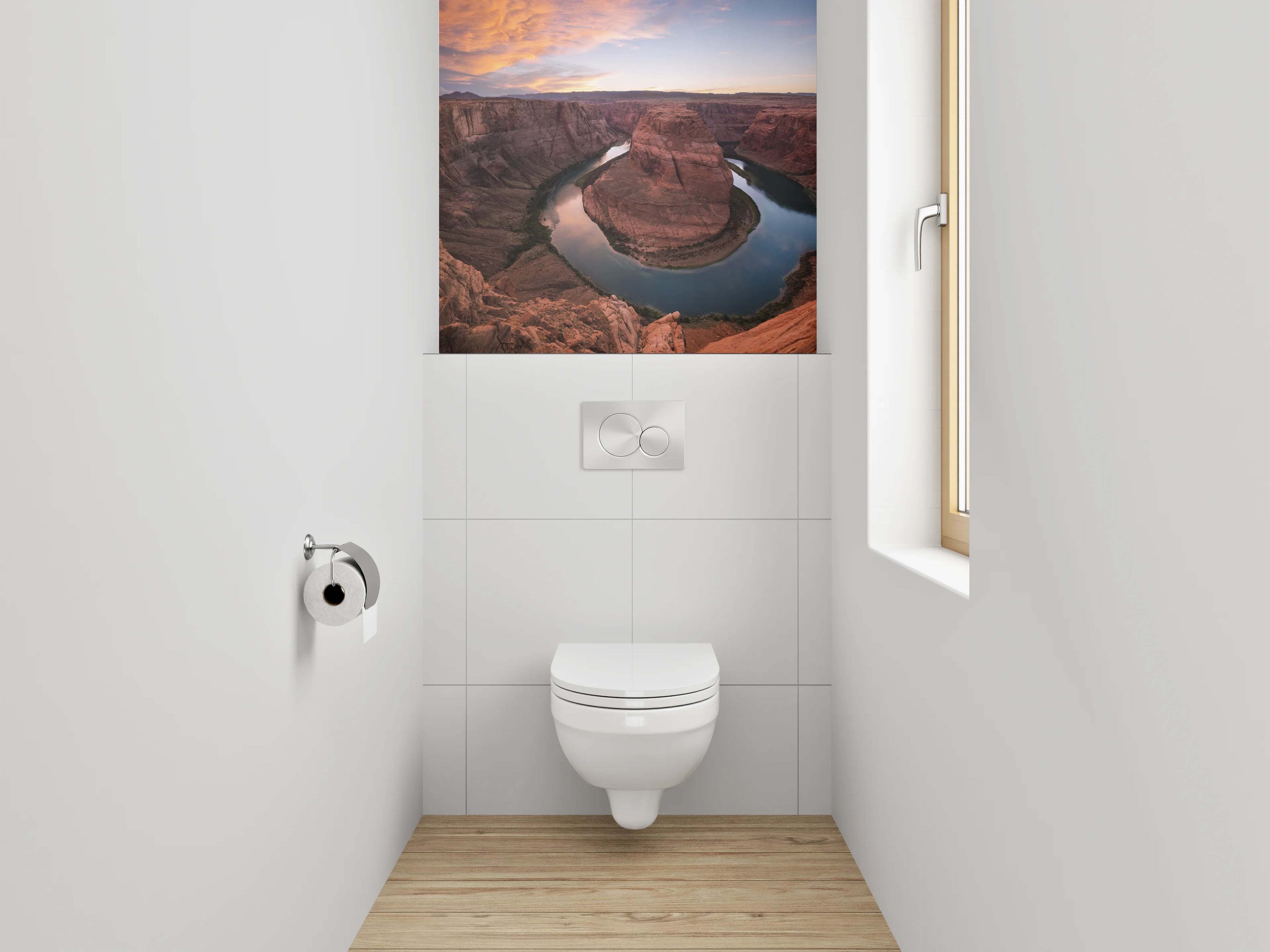 WC-Rückwand - Horseshoe Bend Flusslandschaft Sonnenuntergang