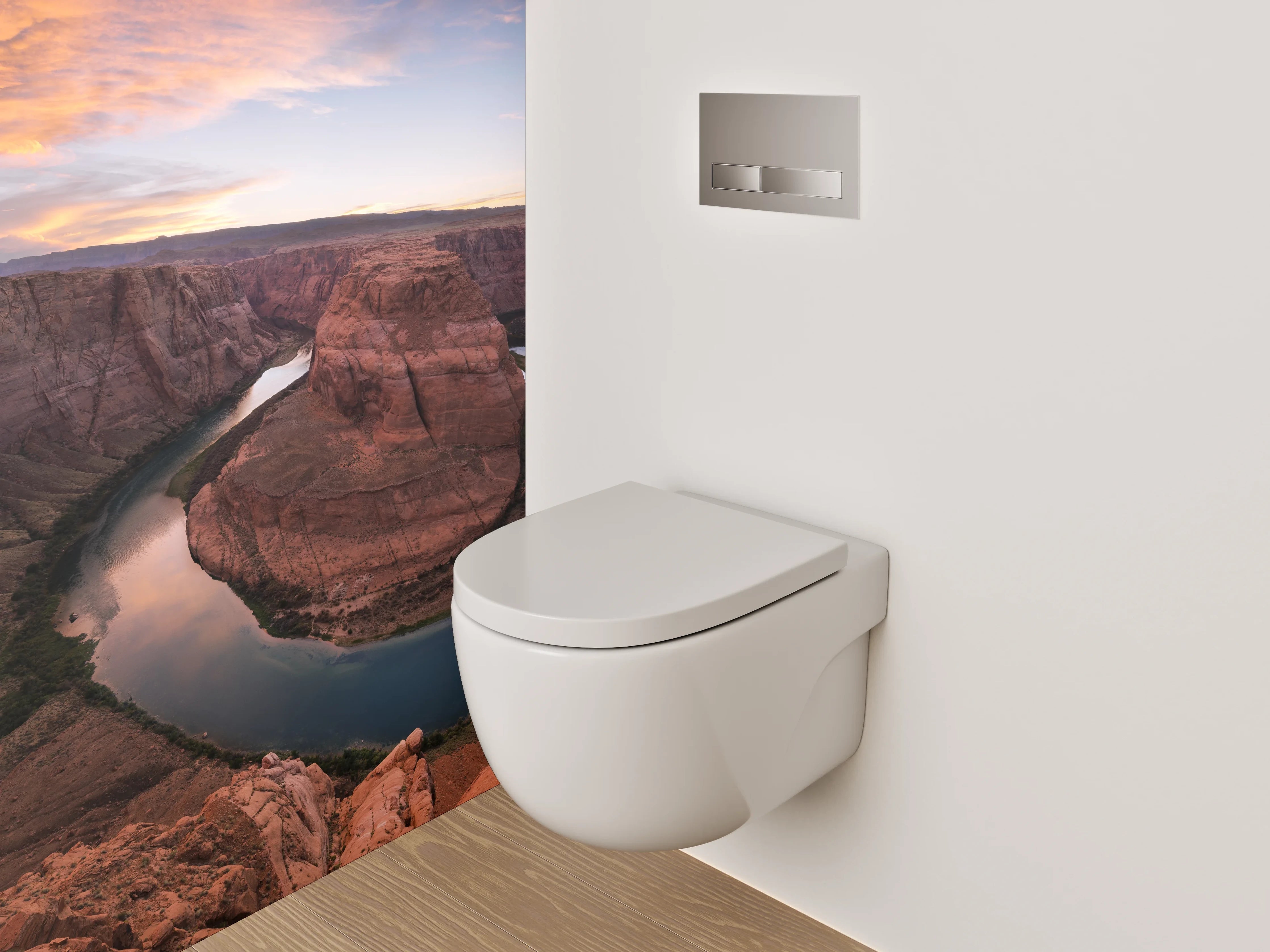 WC-Rückwand - Horseshoe Bend Flusslandschaft Sonnenuntergang