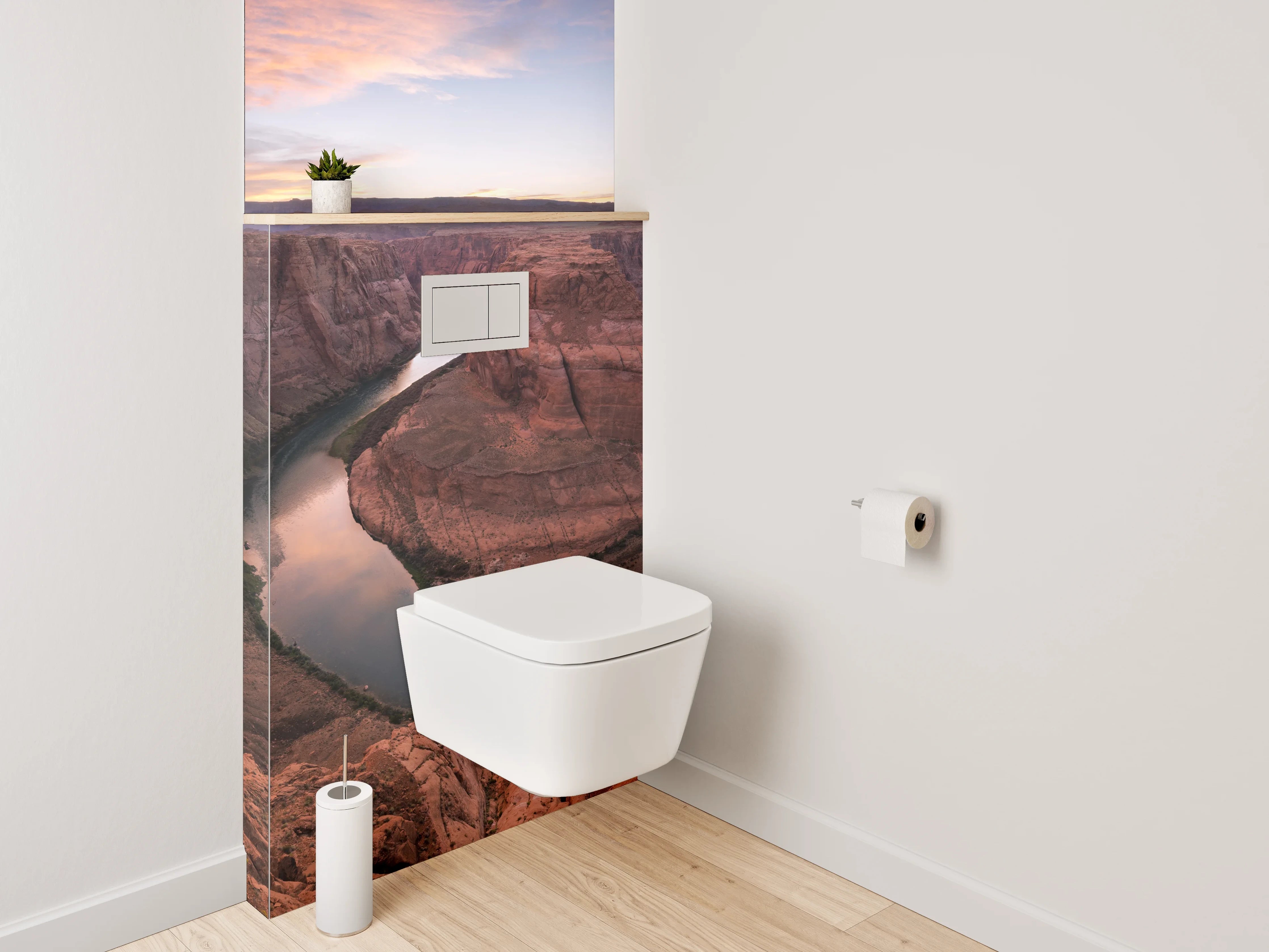WC-Rückwand - Horseshoe Bend Flusslandschaft Sonnenuntergang