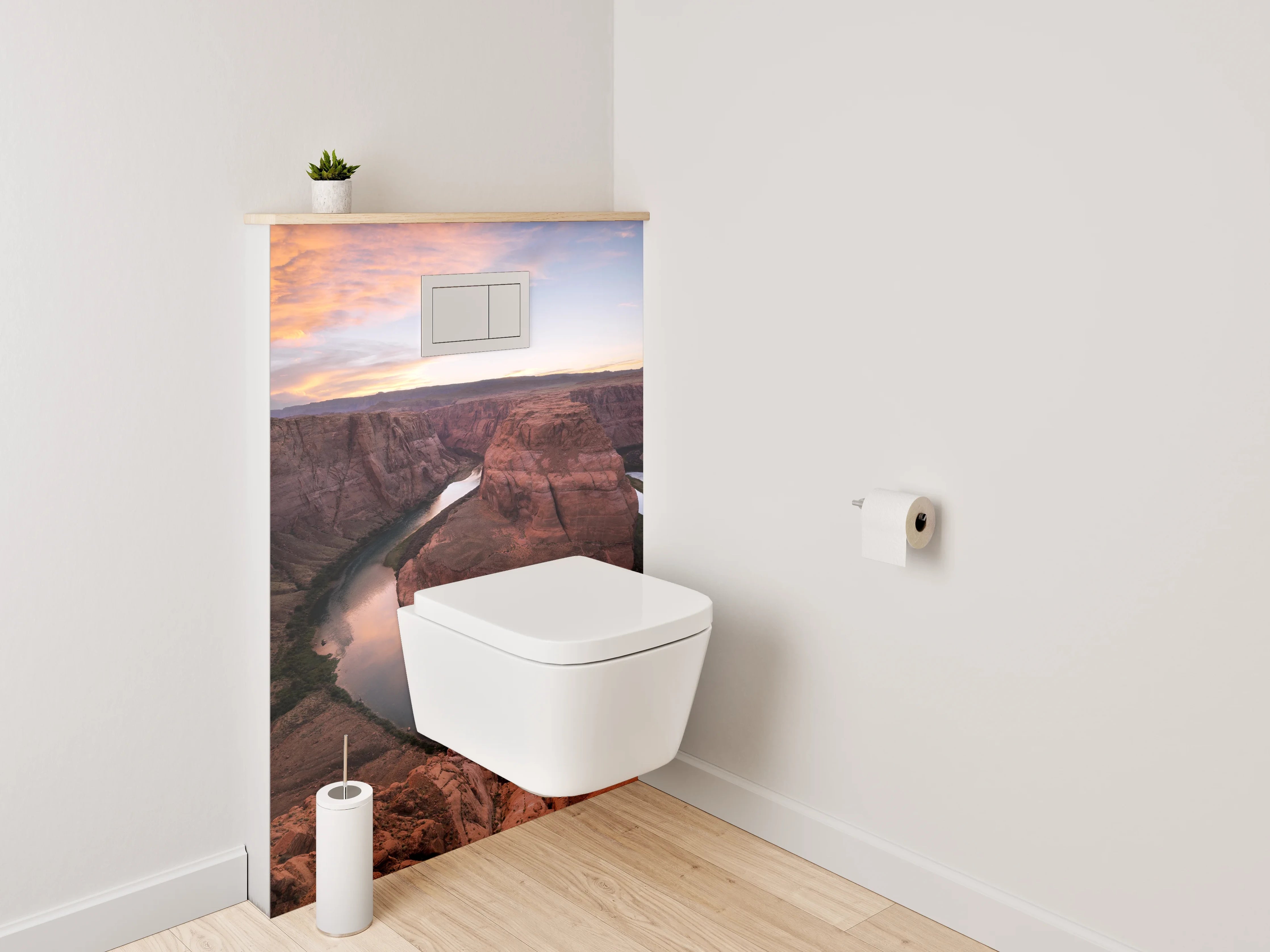 WC-Rückwand - Horseshoe Bend Flusslandschaft Sonnenuntergang