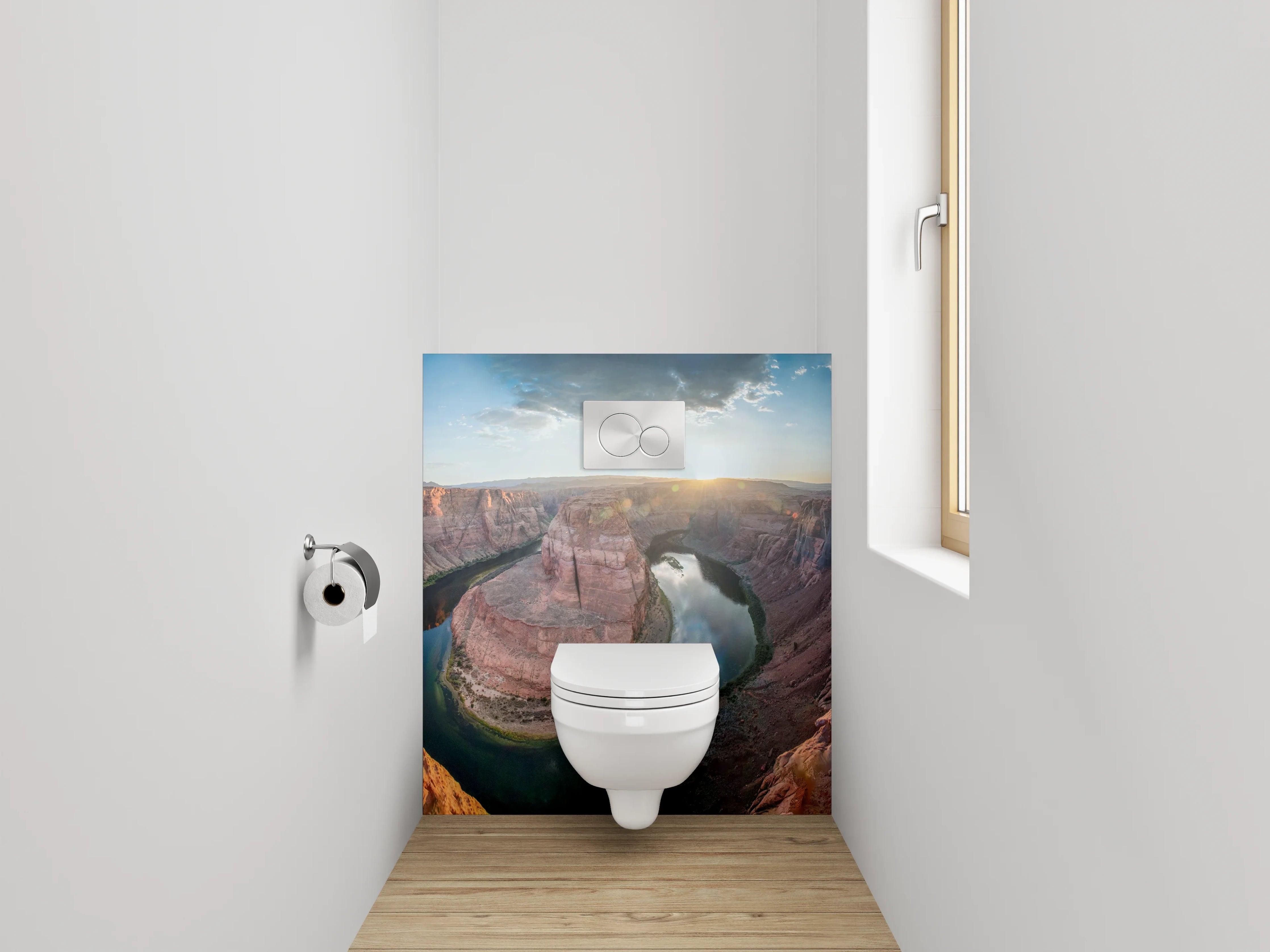 WC-Rückwand - Horseshoe Bend Panorama Sonnenaufgang