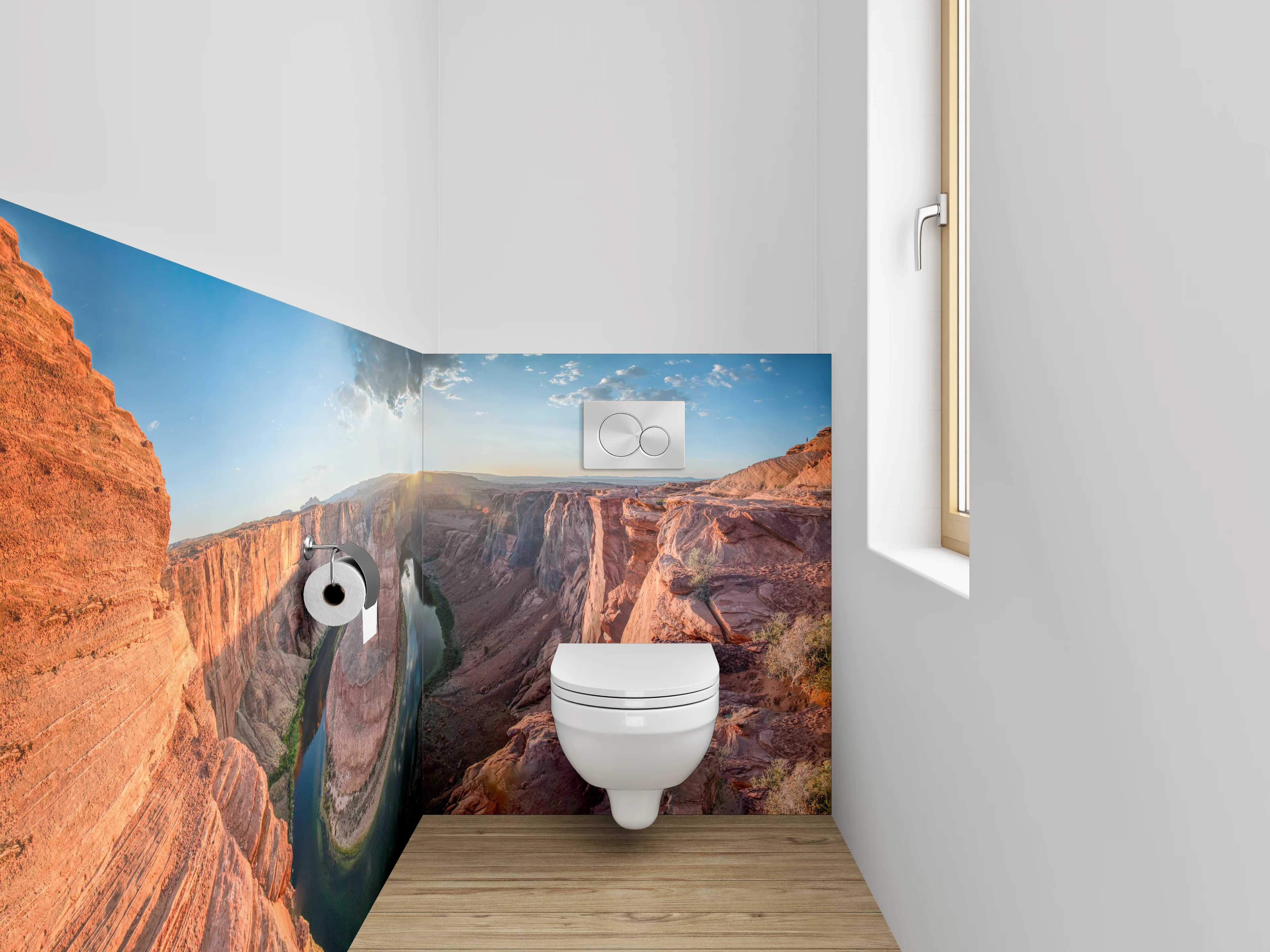 WC-Rückwand - Horseshoe Bend Panorama Sonnenaufgang