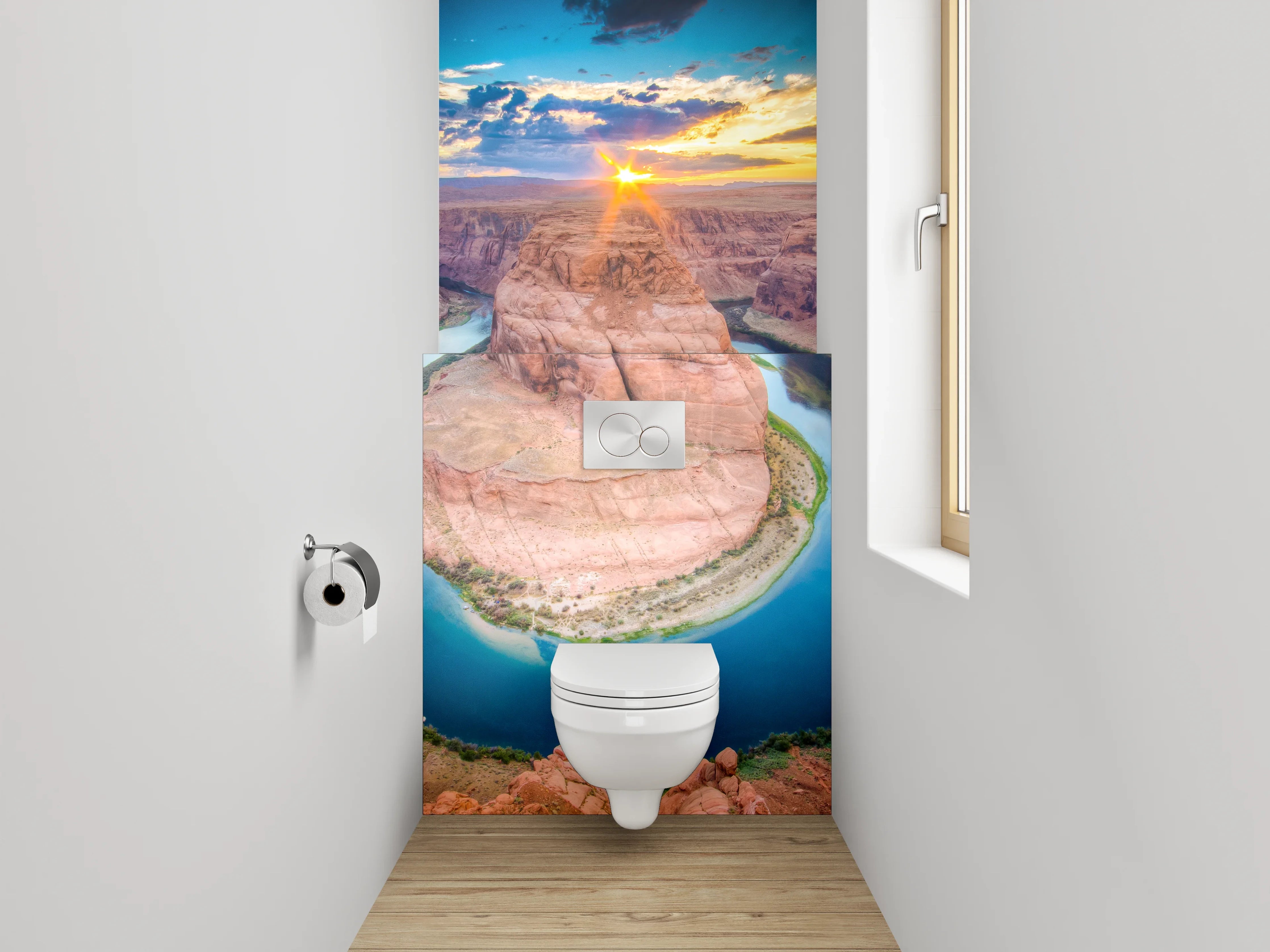 WC-Rückwand - Horseshoe Bend Sonnenuntergang Natur-Highlight
