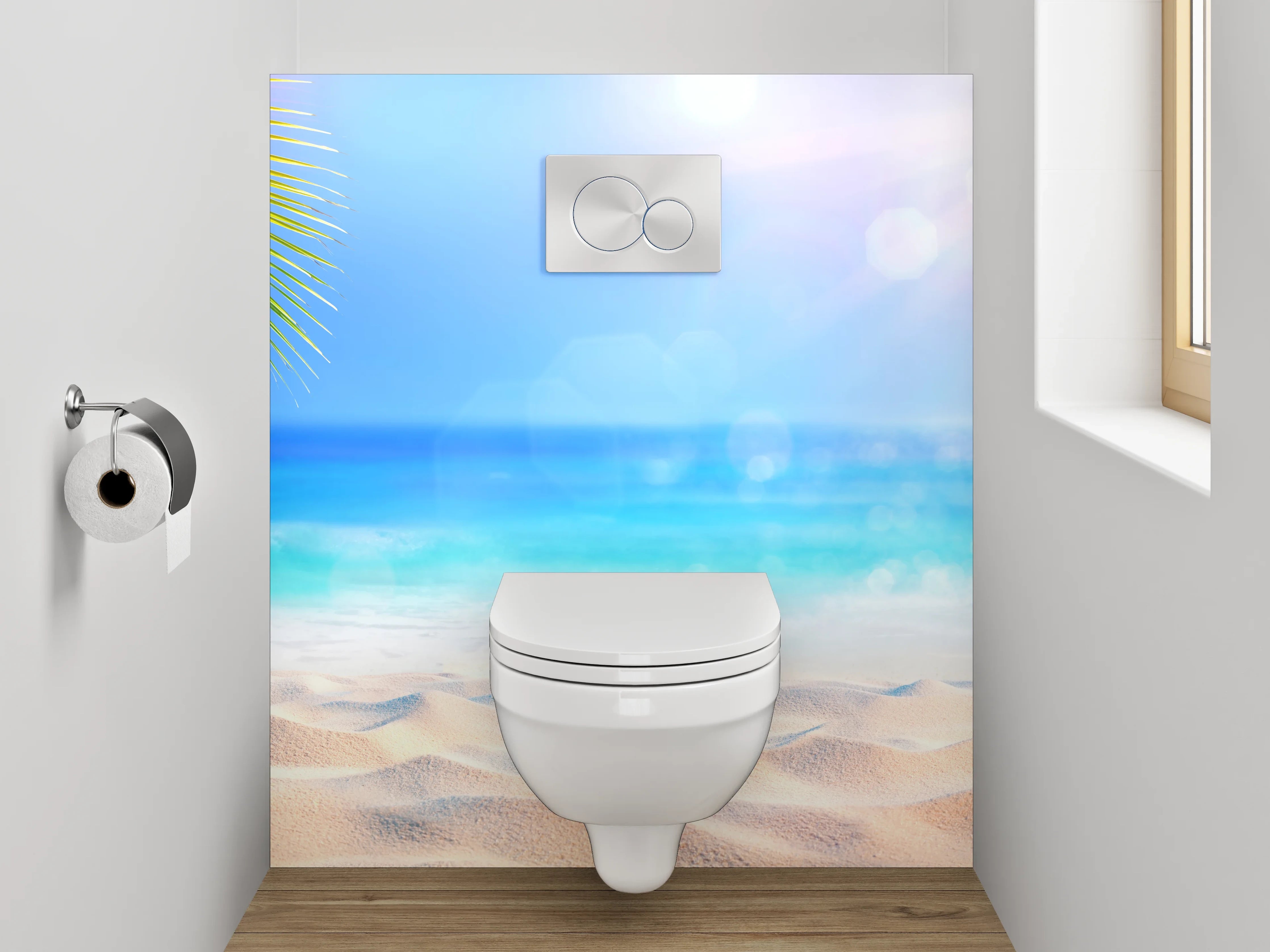 WC-Rückwand - Karibik Strandtraum – Fotomotiv
