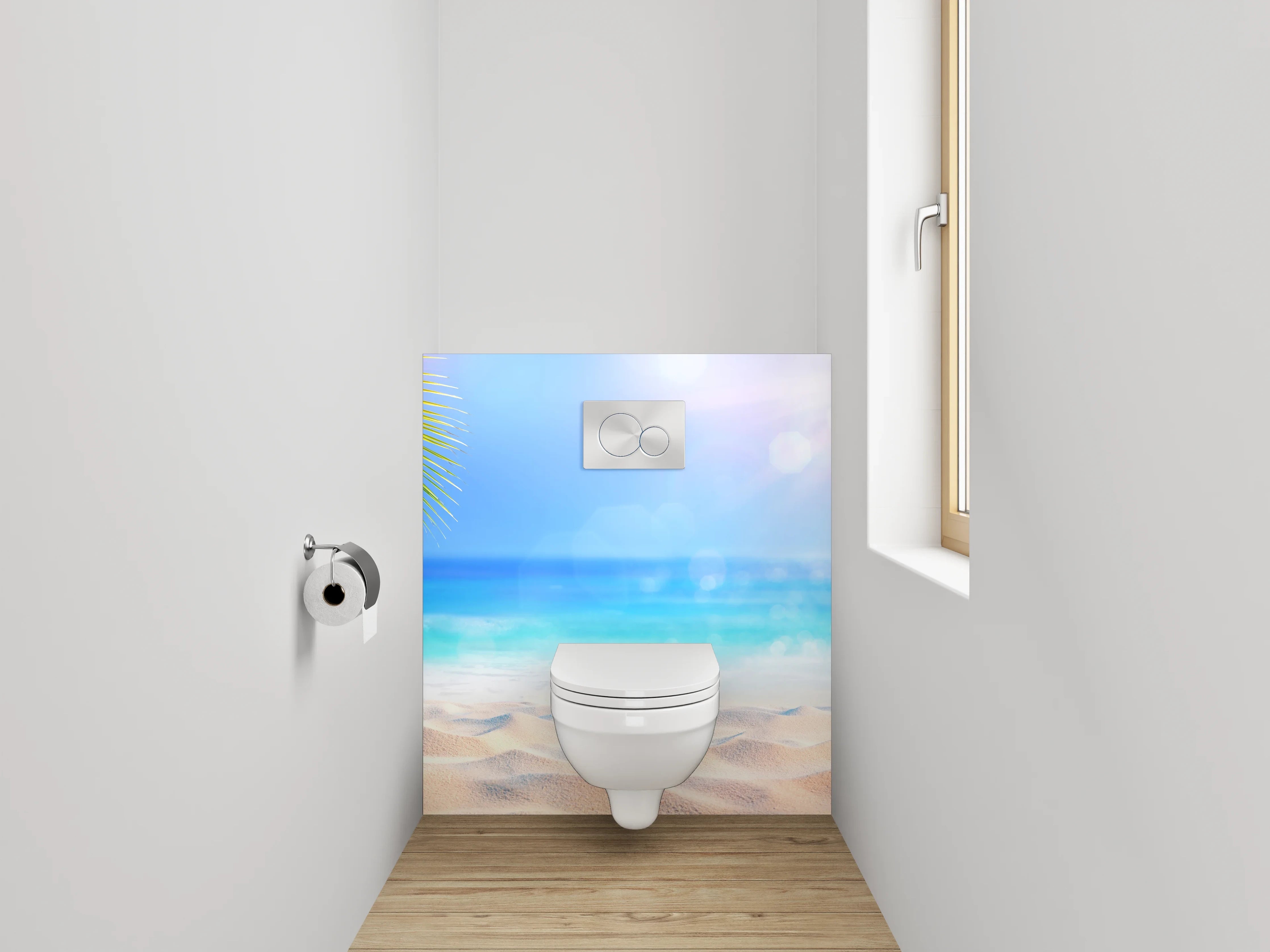 WC-Rückwand - Karibik Strandtraum – Fotomotiv