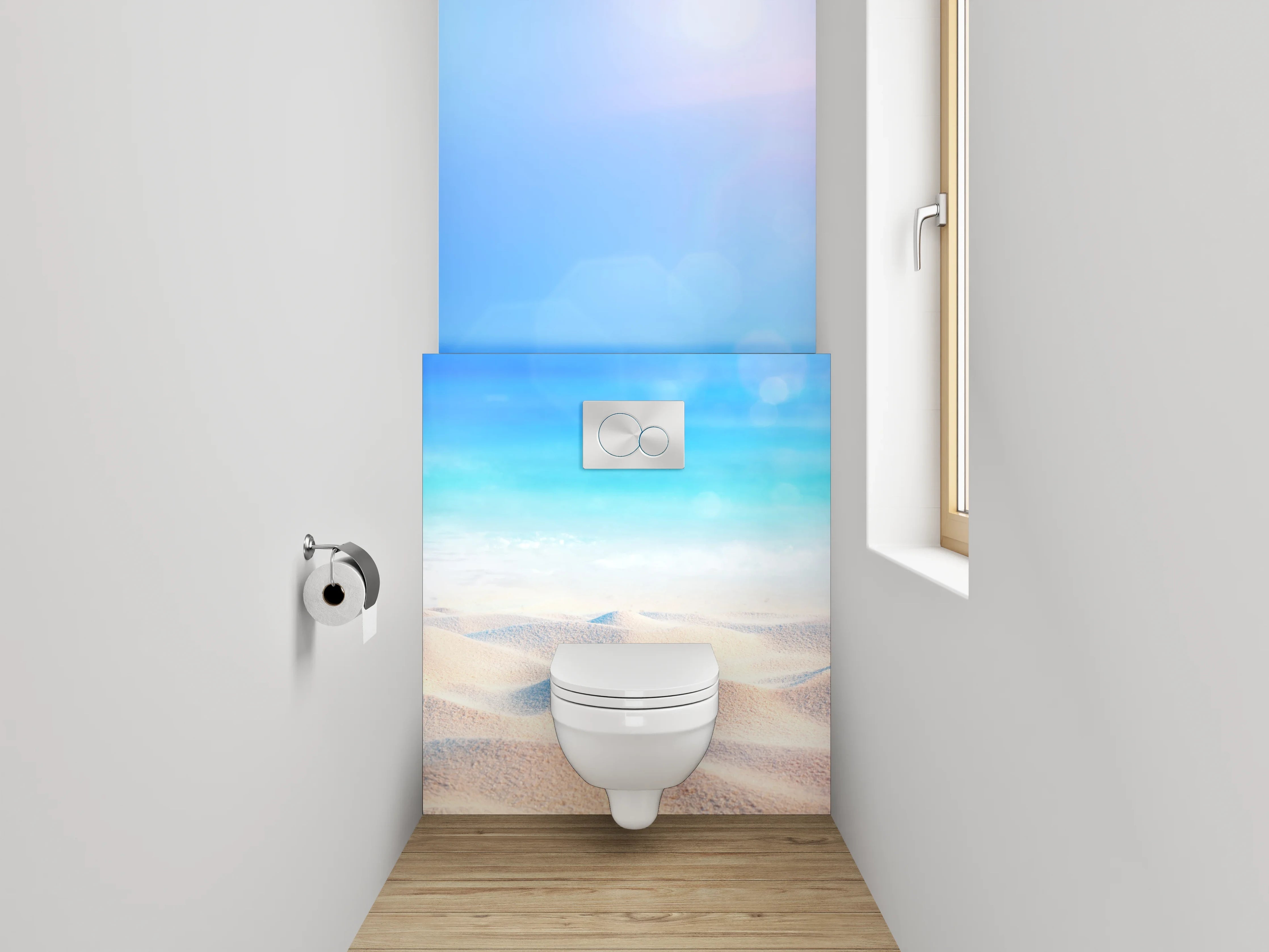 WC-Rückwand - Karibik Strandtraum – Fotomotiv