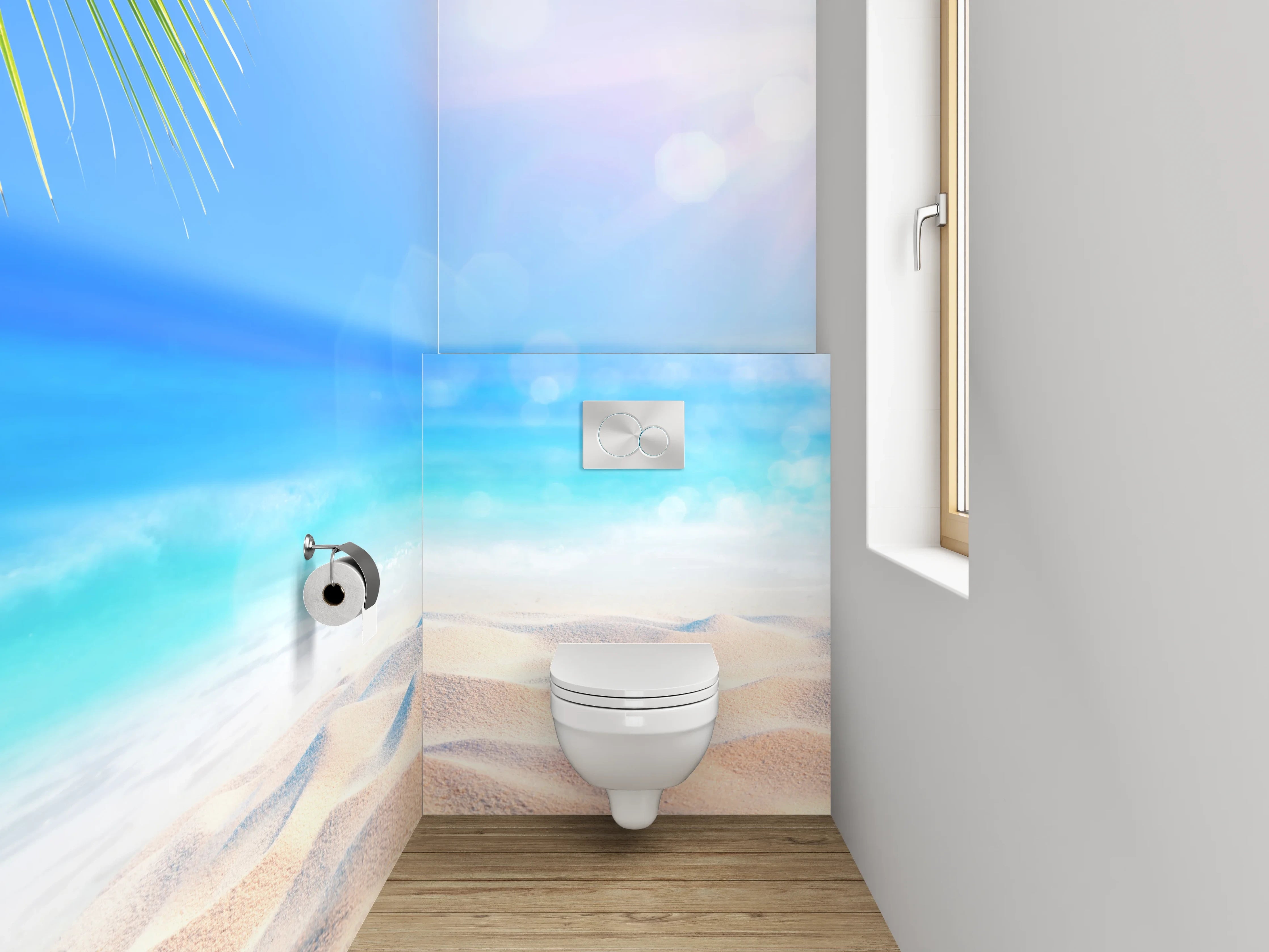 WC-Rückwand - Karibik Strandtraum – Fotomotiv