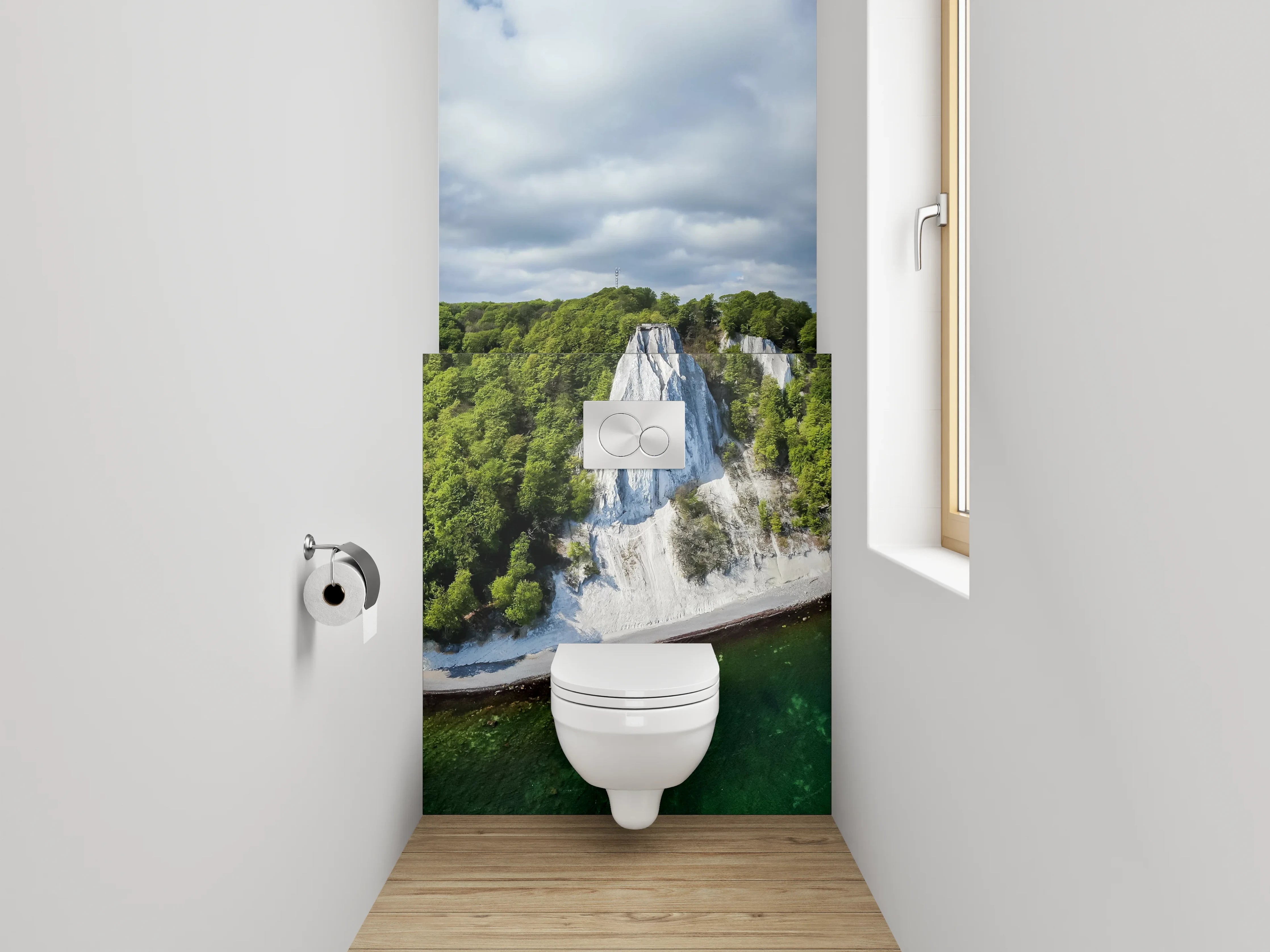 WC-Rückwand - Kreidefelsen Insel Rügen Panorama