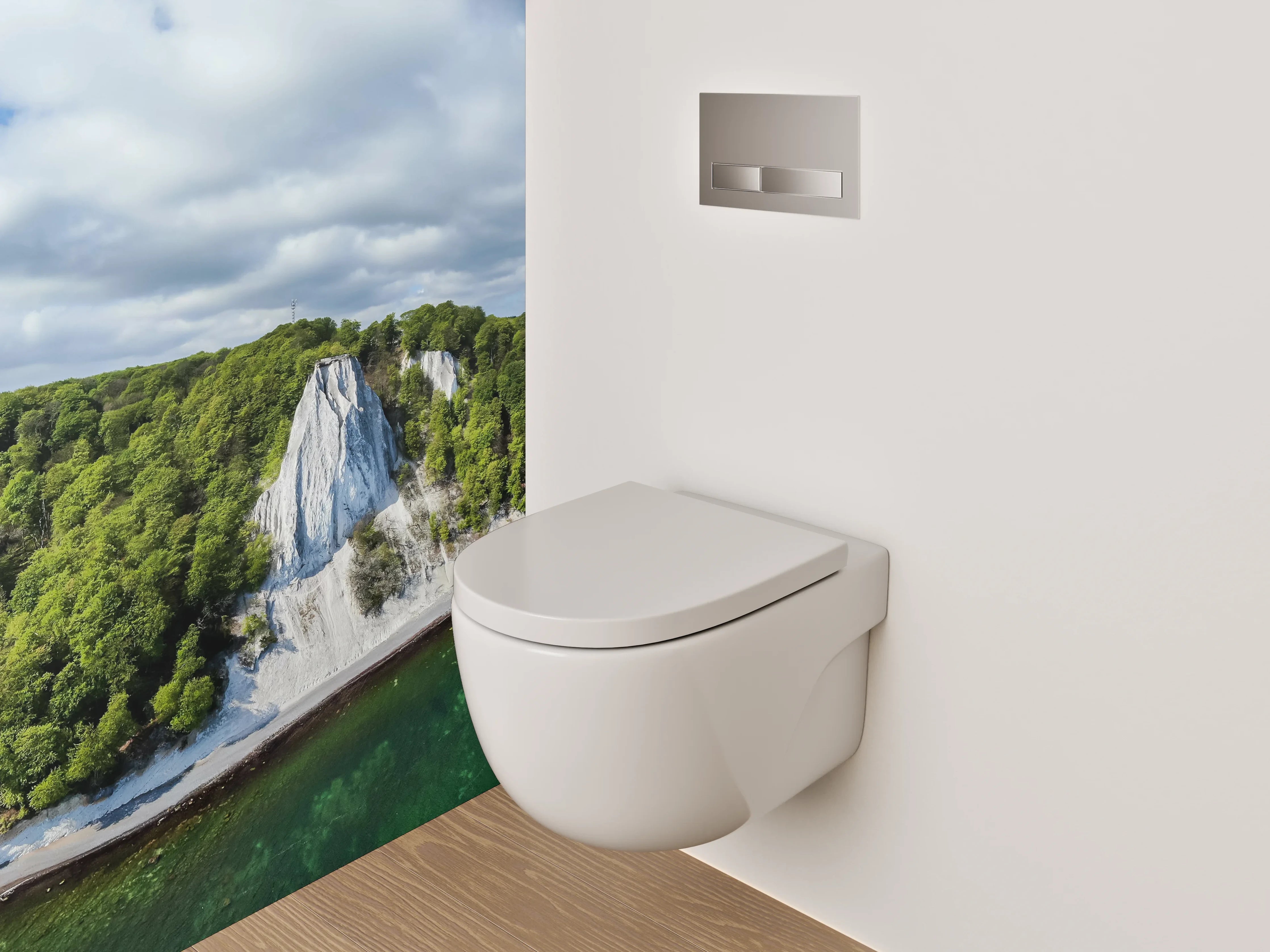 WC-Rückwand - Kreidefelsen Insel Rügen Panorama