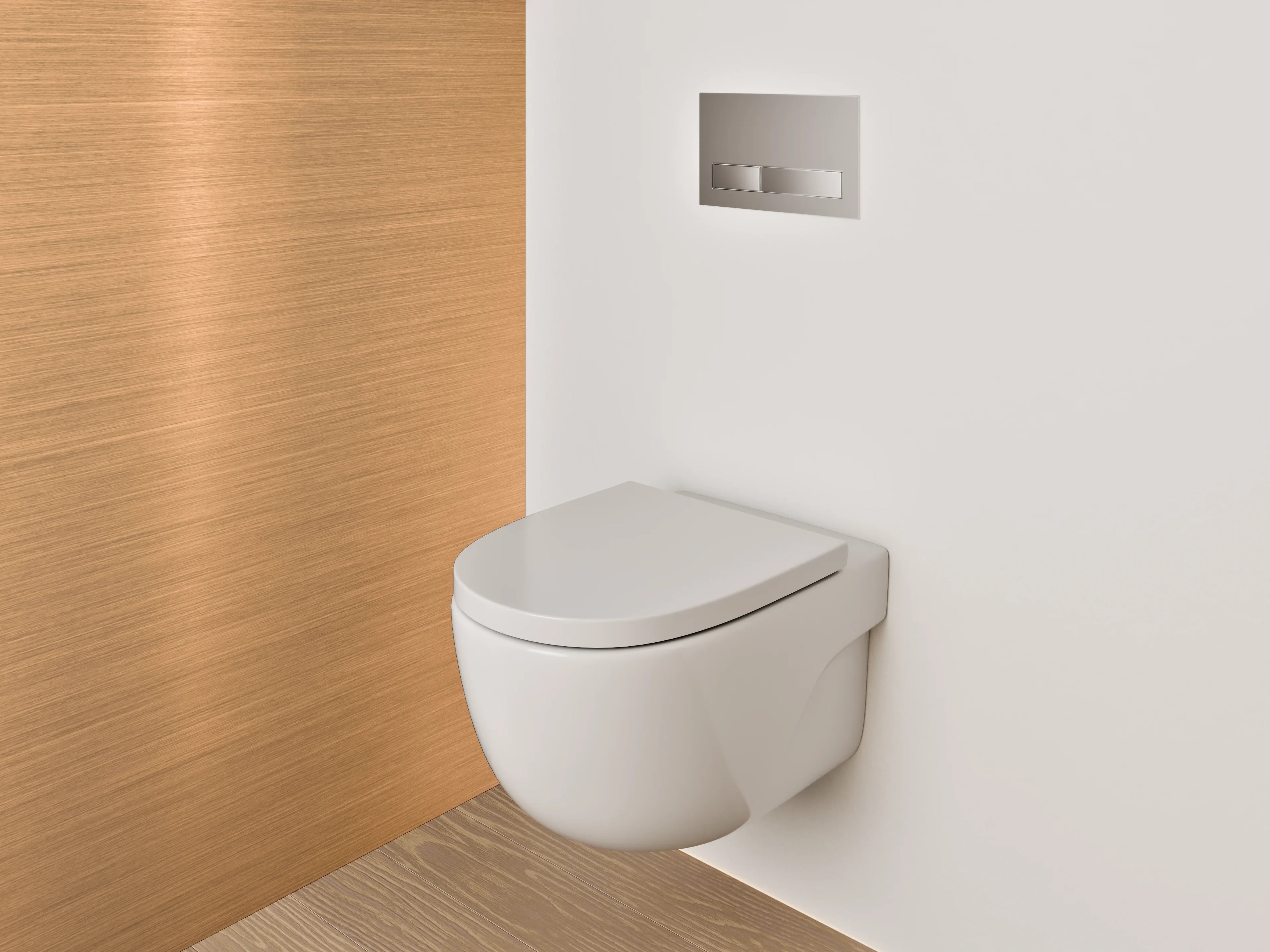 WC-Rückwand - Kupfer gebürstet Metalloptik