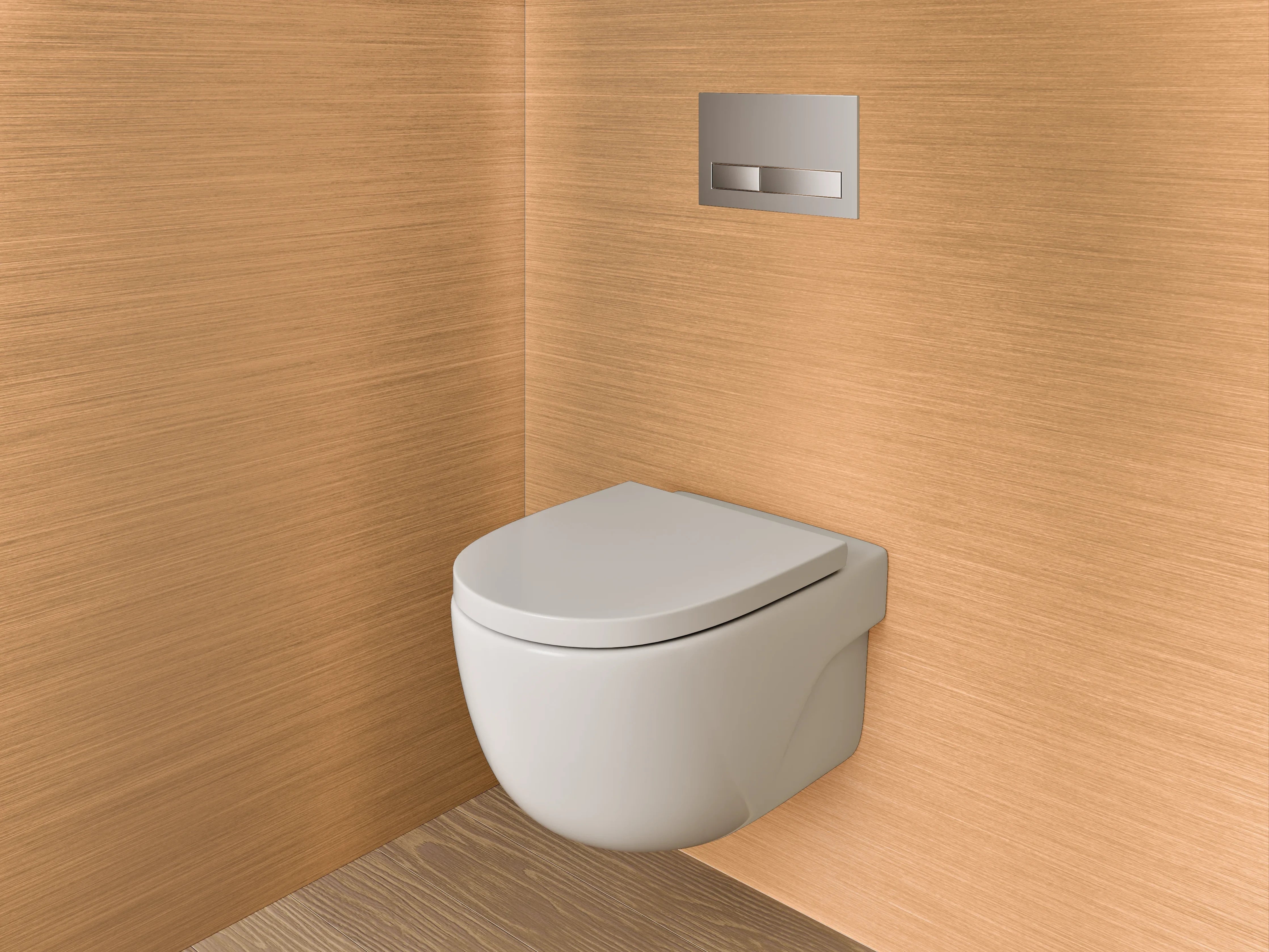 WC-Rückwand - Kupfer gebürstet Metalloptik