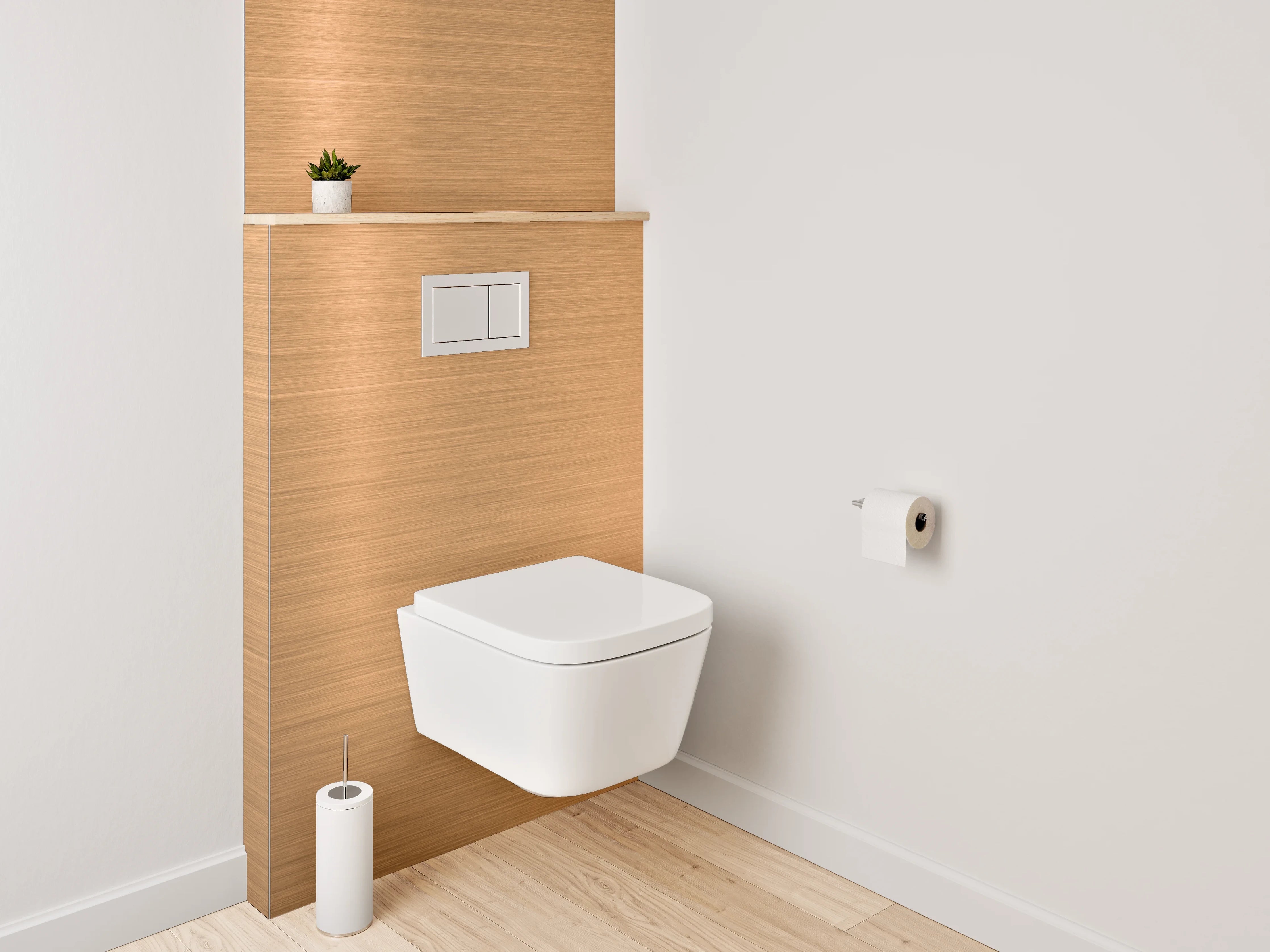 WC-Rückwand - Kupfer gebürstet Metalloptik