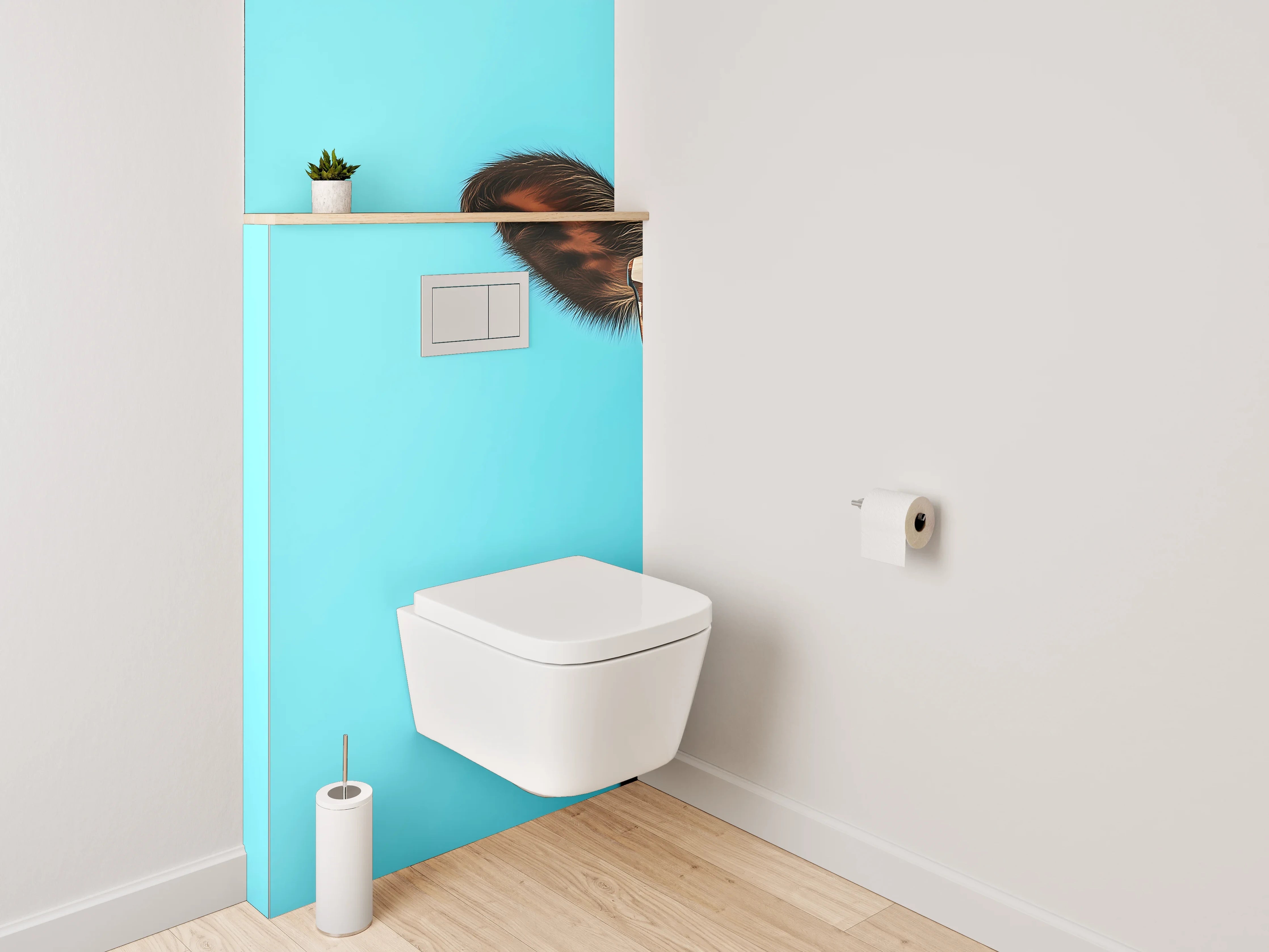 WC-Rückwand - Lustige Kuh mit Sonnenbrille