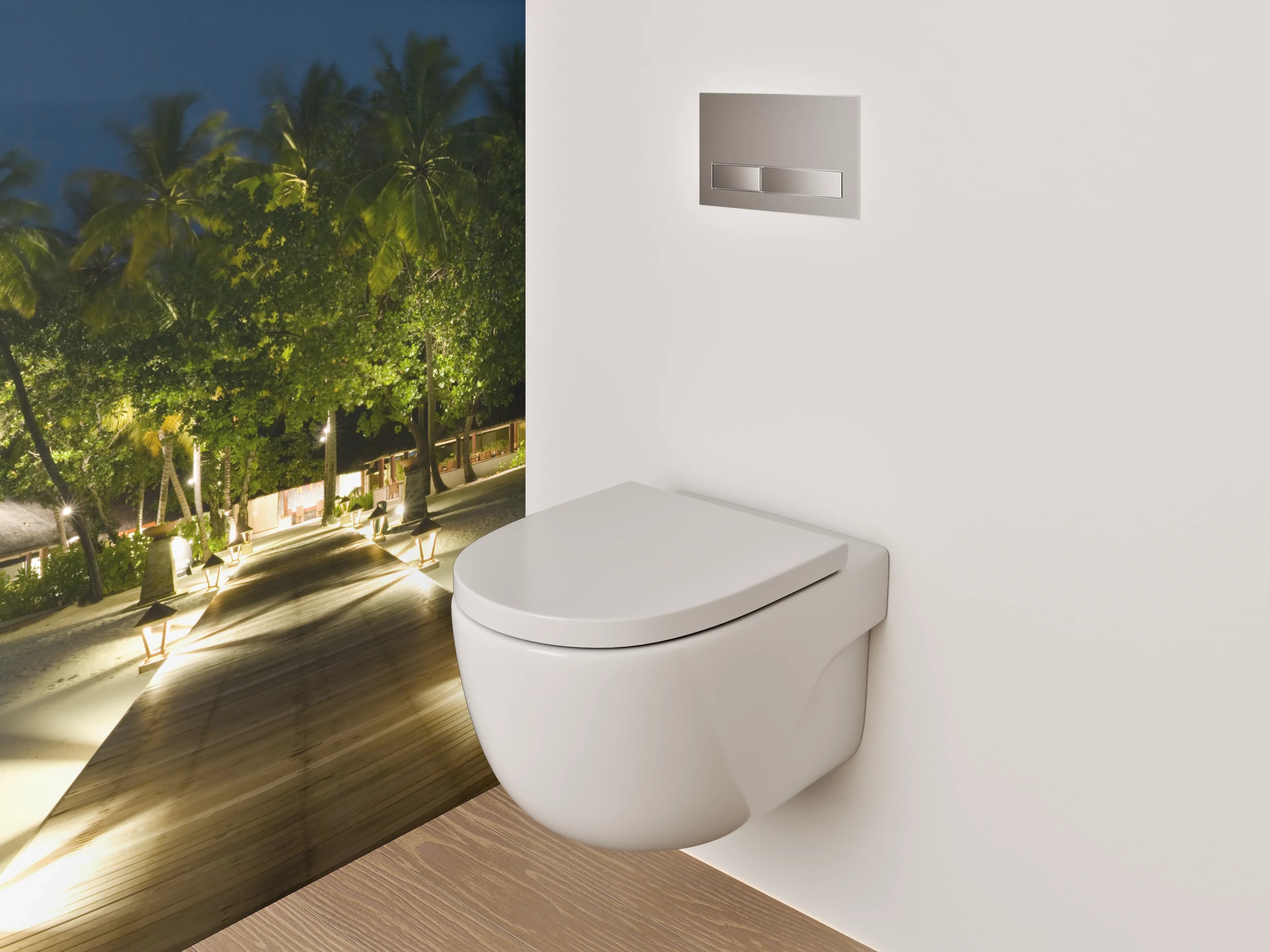 WC-Rückwand - Luxuriöser Nachtsteg zur Trauminsel