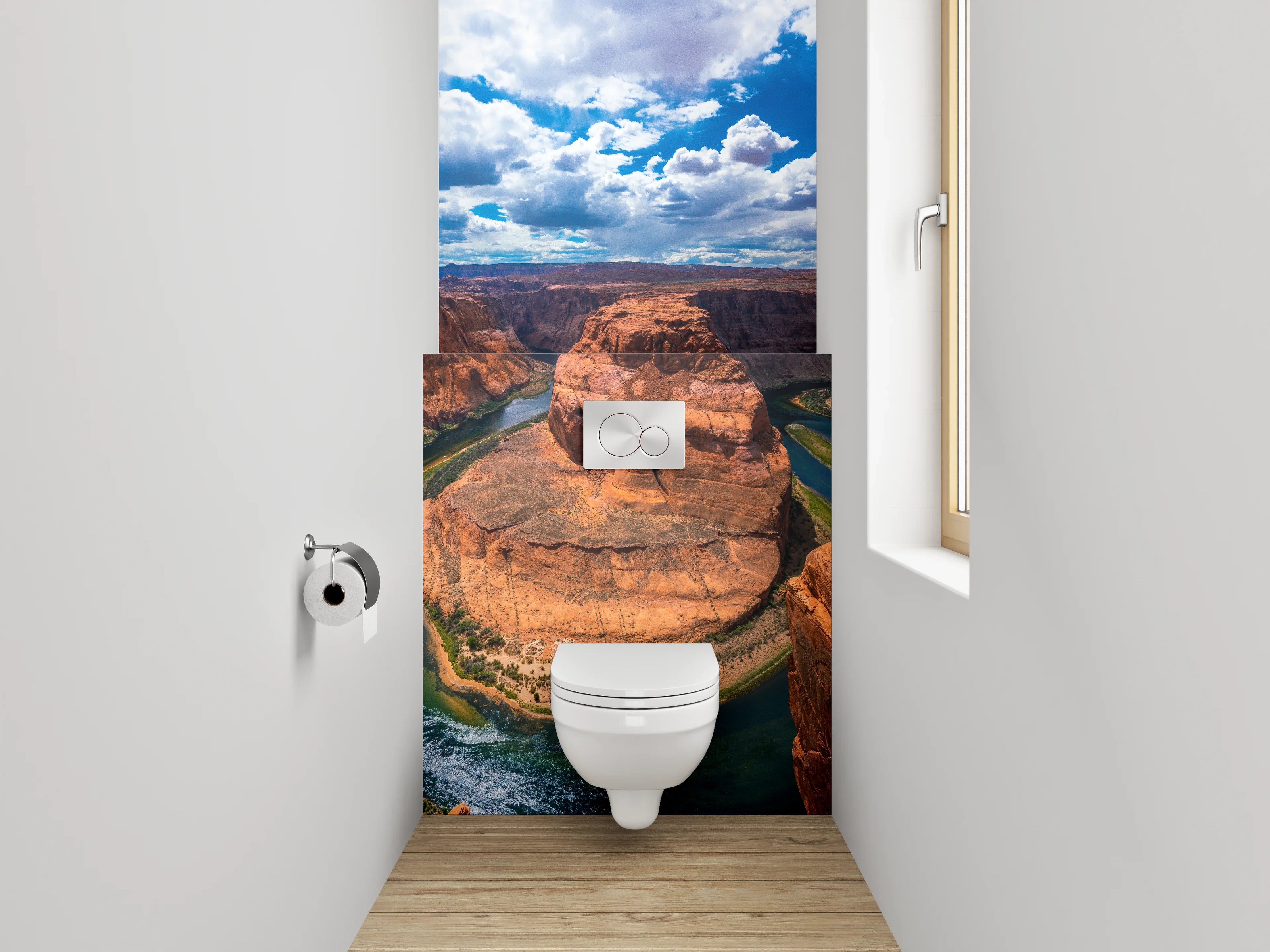 WC-Rückwand - Majestätische Felslandschaft am Horseshoe Bend