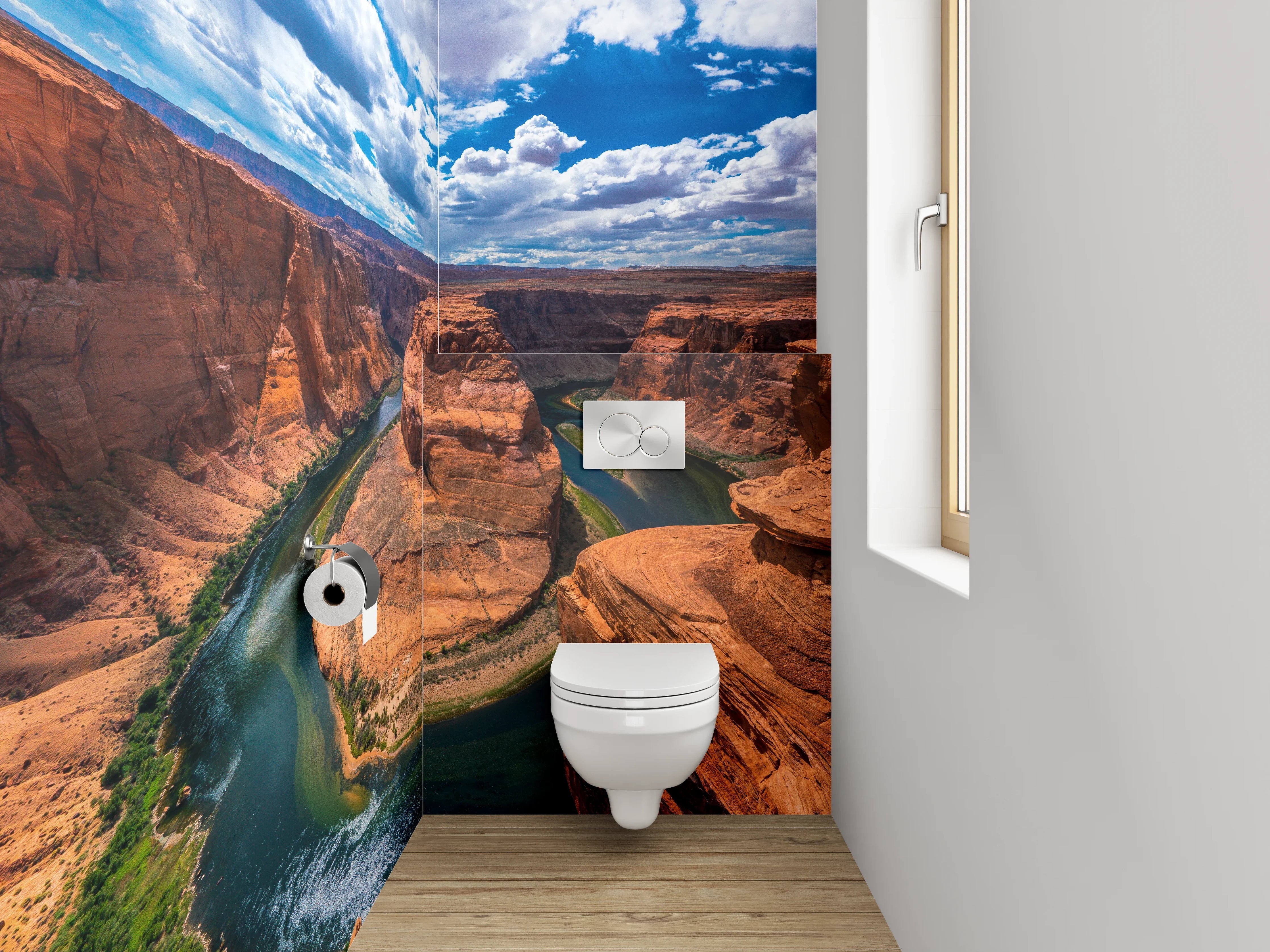 WC-Rückwand - Majestätische Felslandschaft am Horseshoe Bend
