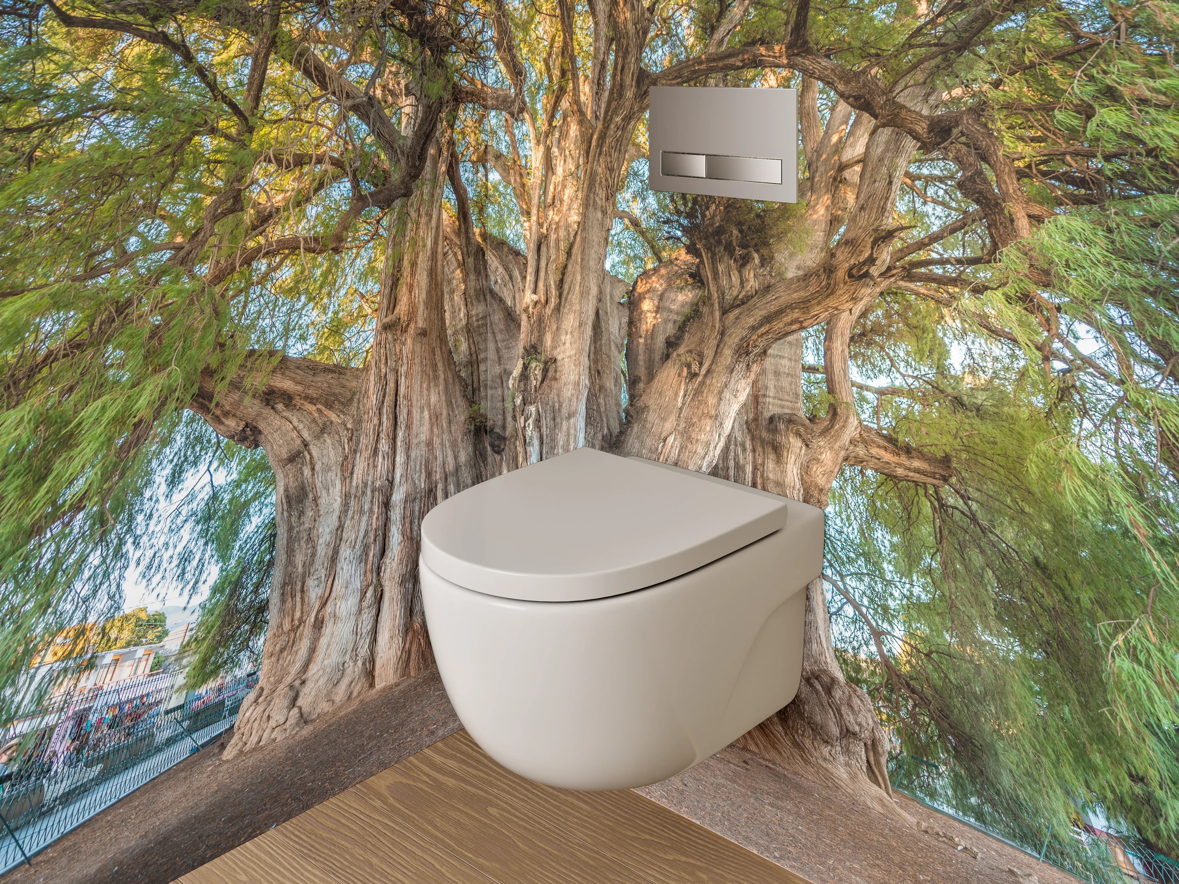 WC-Rückwand - Majestätischer Riesenbaum Naturfotografie